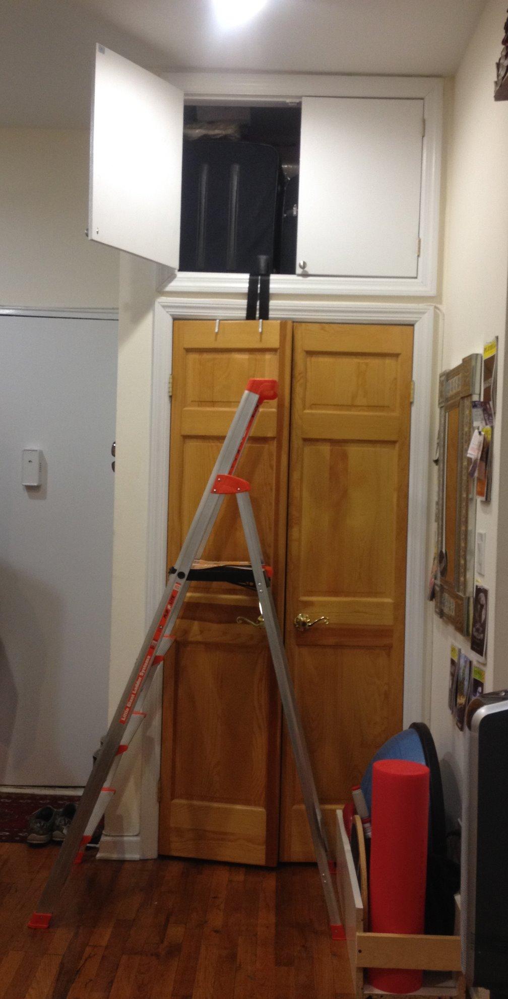 Little Giant Flip-N-Lite 6 ft Step Ladder with Standing Platform, 300 lbs (15270-001) customer photo 1