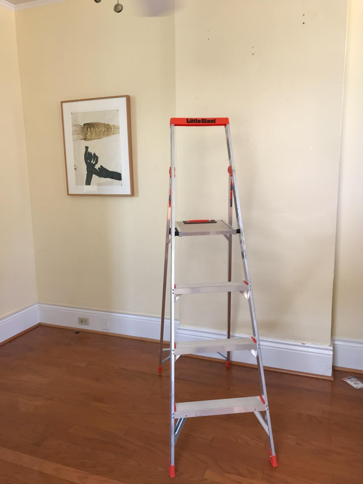 Little Giant Flip-N-Lite 6 ft Step Ladder with Standing Platform, 300 lbs (15270-001) customer photo 2