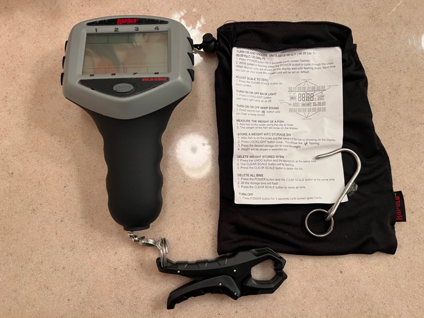 Rapala Touch Screen Scale 50lb, High-Precision Digital Fish Scale, Durable, Water-Resistant for Anglers and Competitions customer photo 2