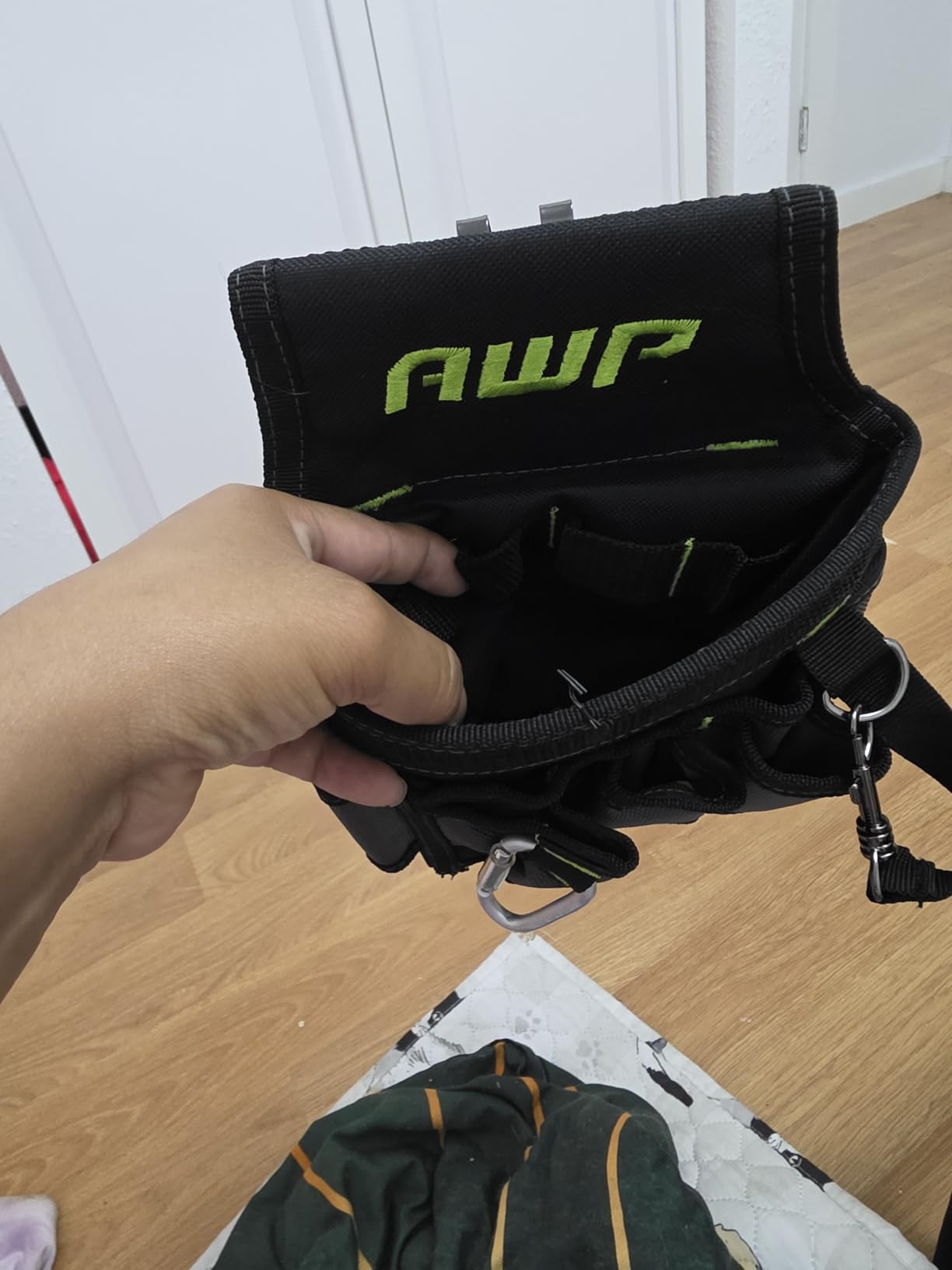 AWP Ballistic Nylon Mini Tool Pouch Multi-Pocket Organizer for Electricians, Professional Tool Box for Efficient Organization, Black/Gray | 1L-23021-2 customer photo 1