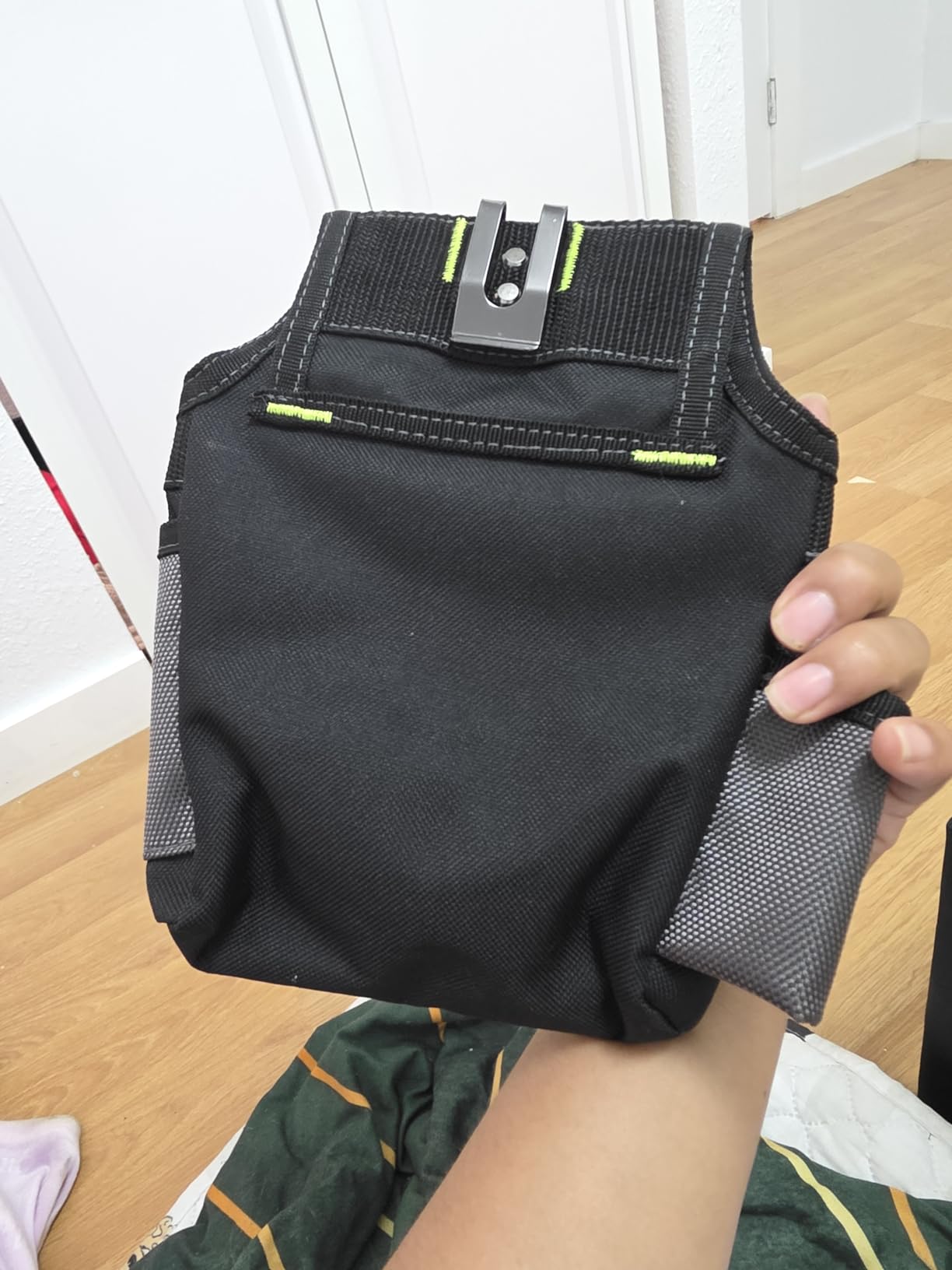 AWP Ballistic Nylon Mini Tool Pouch Multi-Pocket Organizer for Electricians, Professional Tool Box for Efficient Organization, Black/Gray | 1L-23021-2 customer photo 2