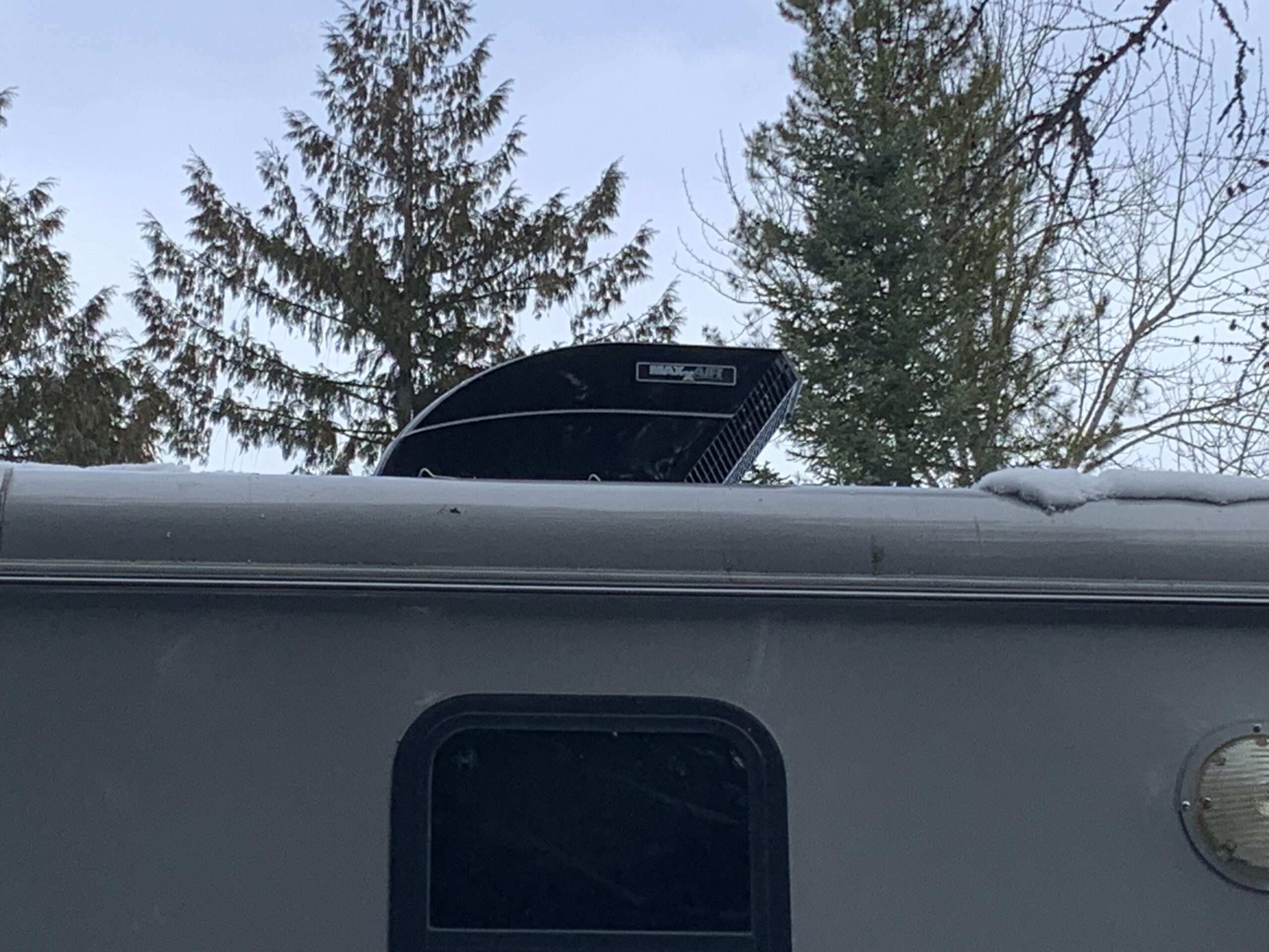 MAXXAIR Maxxfan Plus High Powered 10-Speed RV Intake and Exhaust Fan - Manual or Remote Control Electric Opening, Easy Ceiling Controls, Rain Sensor with Automatic Lid Closure, Smoke (00-04500K) customer photo 2