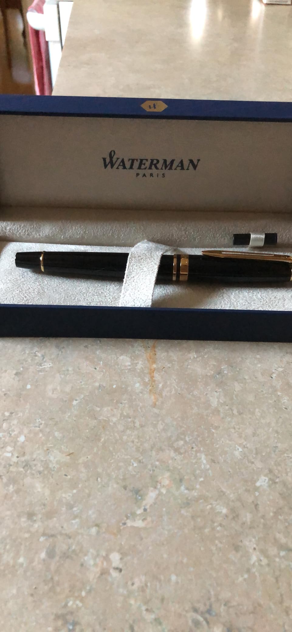 Waterman Expert Rollerball Pen, Gloss Black with 23k Gold Trim, Fine Point, Black Ink, Luxury Pen in Gift Box, Great Gift for Coworker customer photo 2