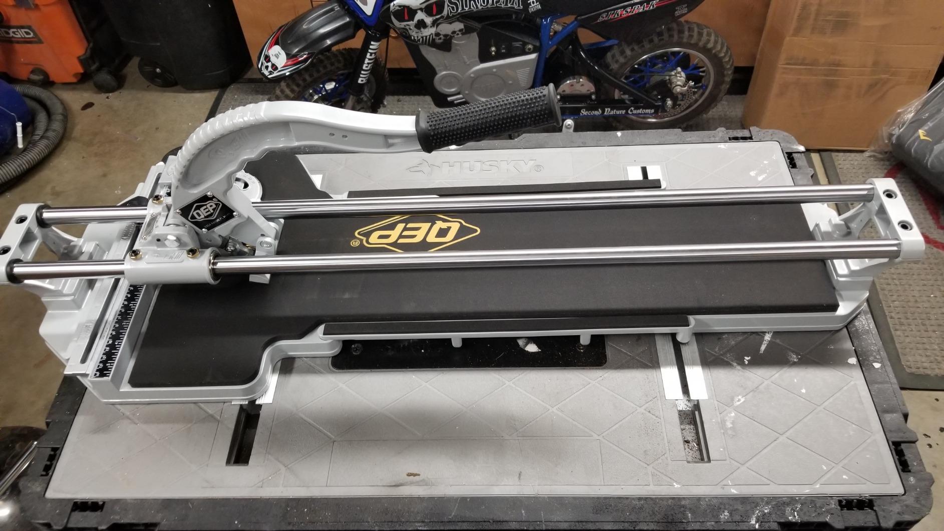 QEP 10800 28-Inch Rip and 20-Inch Diagonal Professional Porcelain Tile Cutter with 7/8-Inch Cutting Wheel customer photo 1