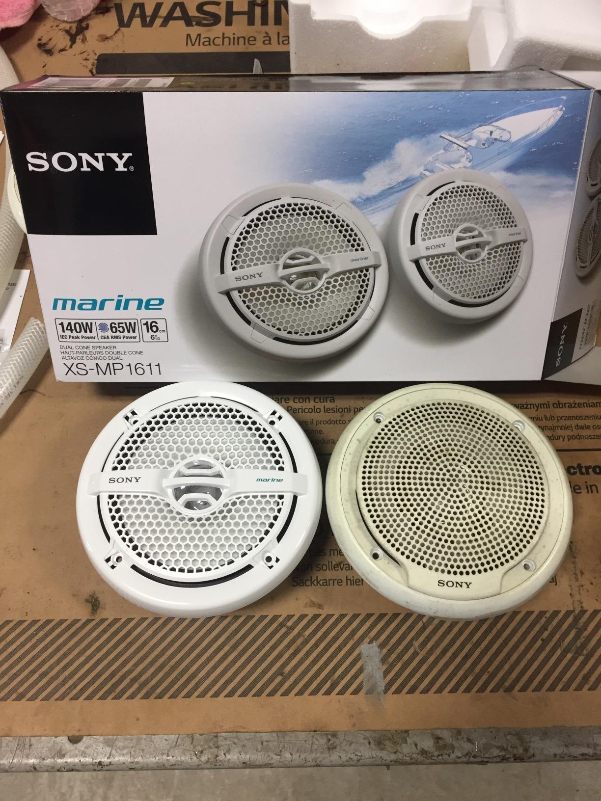 Sony Marine Audio Speakers Stereo Marine Use Certified with 6.5 Inch Dual Cone Design, White customer photo 2
