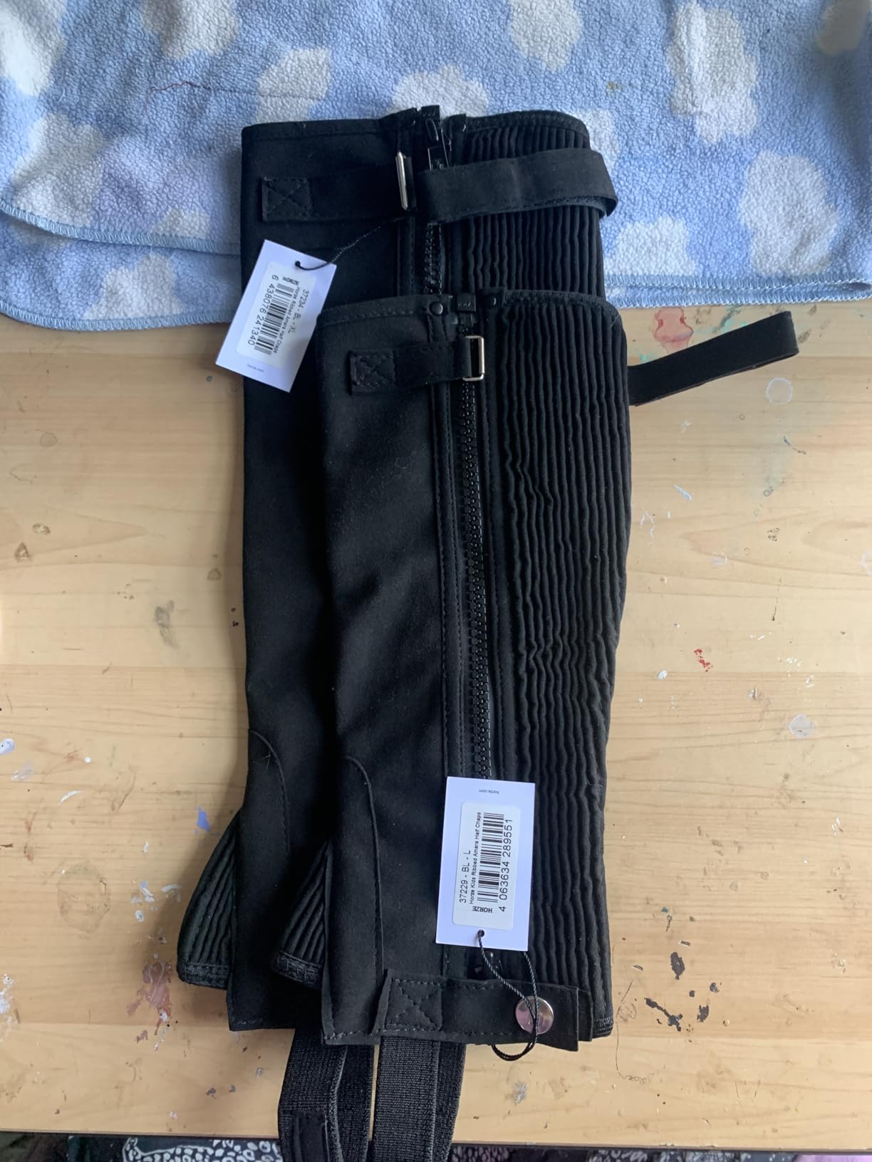 HORZE Amara Adult Equestrian Half Chaps - Synthetic Leather Zip-Up Pair customer photo 2