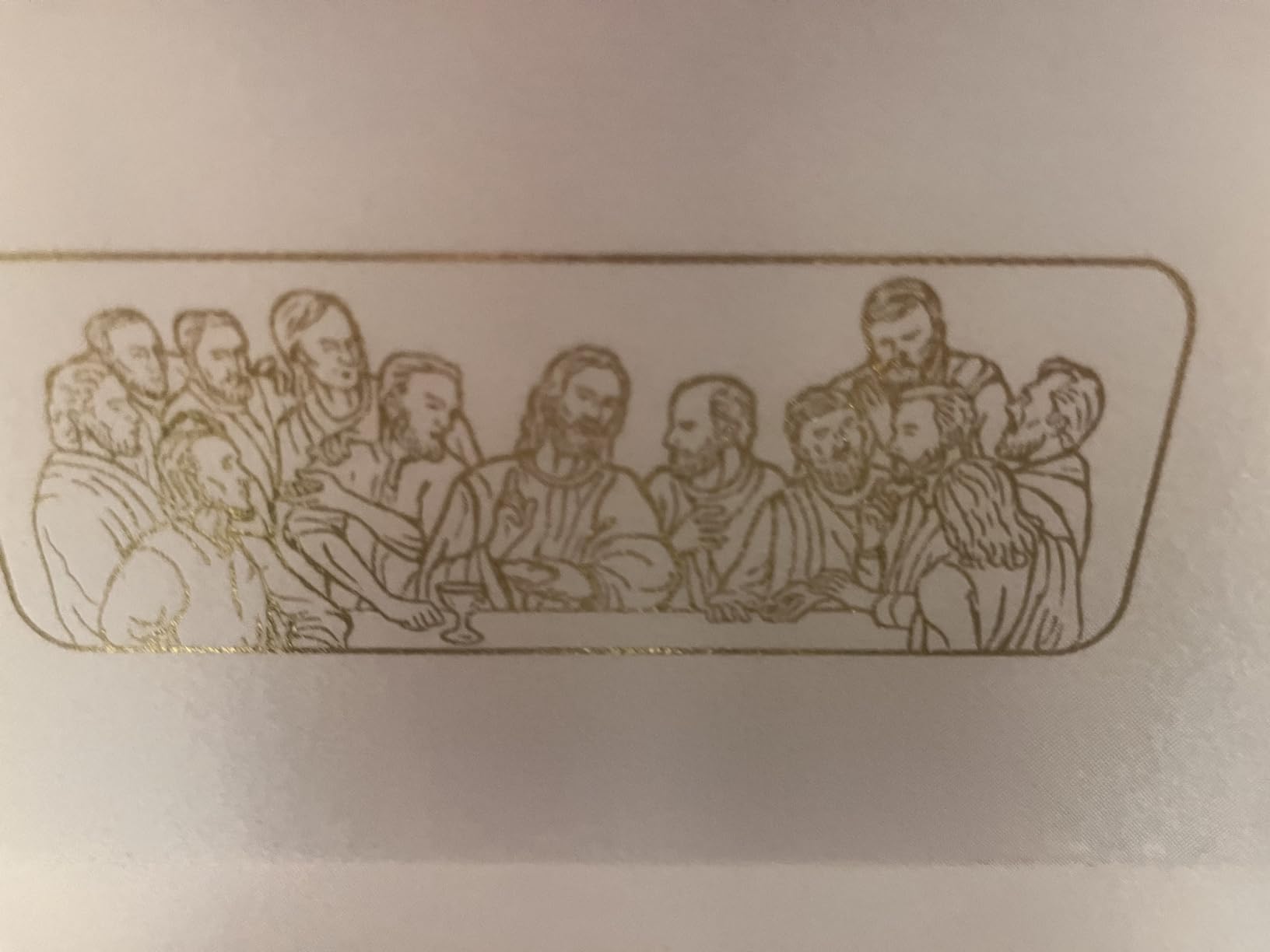 The Last Supper Six (6) Cup Travel Portable Communion Set in Leather Like Case customer photo 1