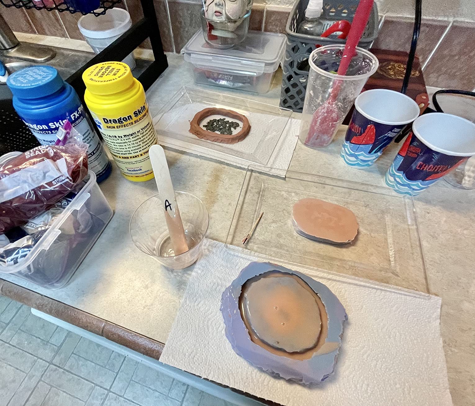 Smooth-On Dragon Skin FX-Pro Platinum Silicone for Special Effects & Prosthetics - Pint Unit customer photo 2