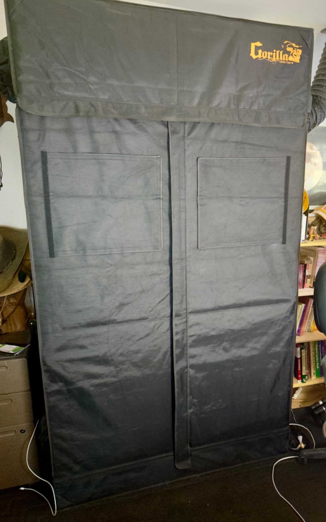 Gorilla Grow Tent Pro 4' x 8' x 6'11 to 7'11 w/Included Extension Kit - Tallest Premium Indoor Grow Tent, Thickest & Most Durable Gorilla Canvas, Strongest w/ 300lb Hang Capacity, Hydroponic Grow Box customer photo 2