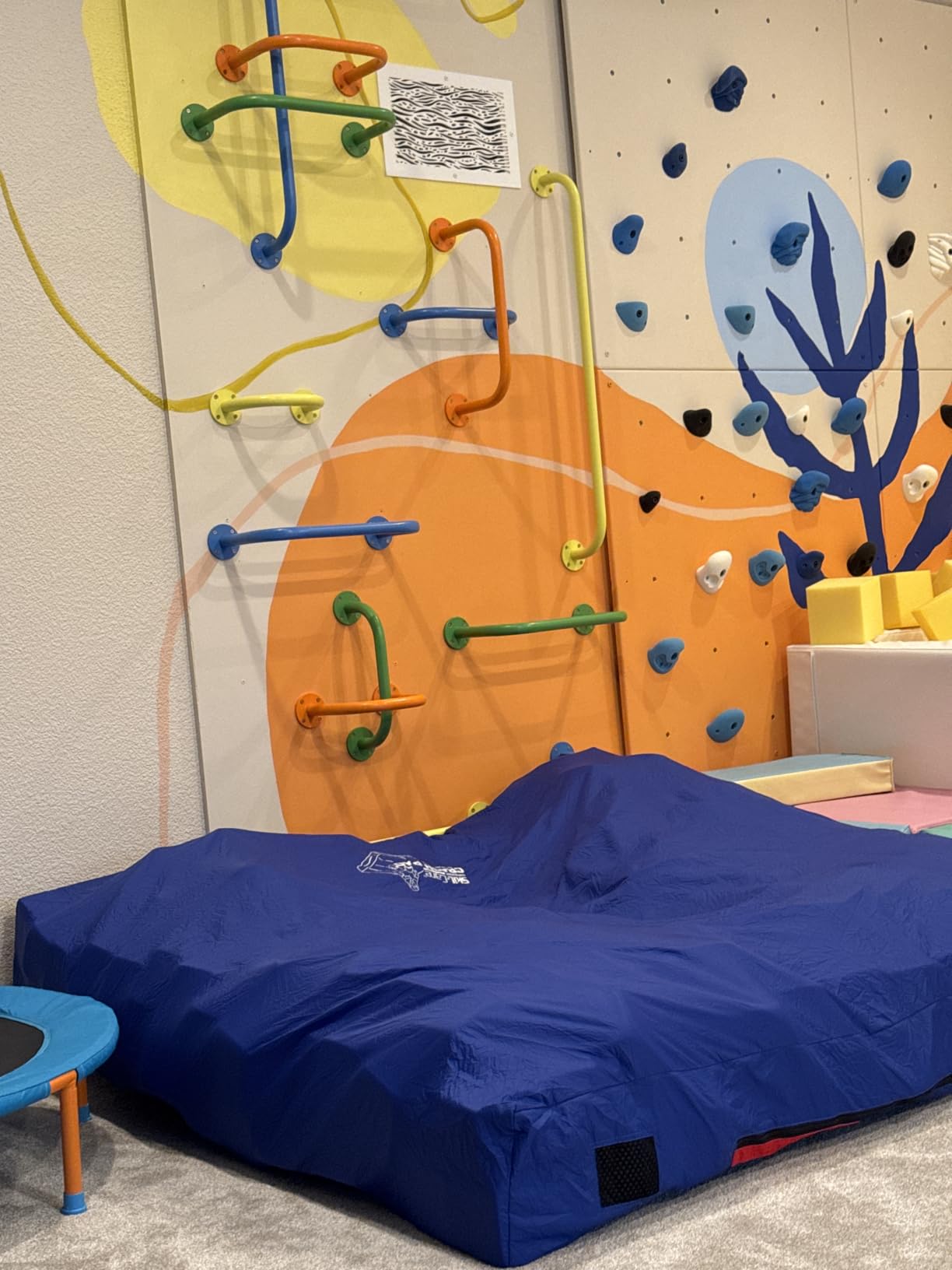 Skil-Care Crash Pad for Kids | Sensory Crash Mat for Active Play | High-Density & Soft Foam Blocks Landing Zone | Kids Jumping Pillow for Indoor & Outdoors Use with Durable Nylon Cover - 3x4 feet customer photo 1