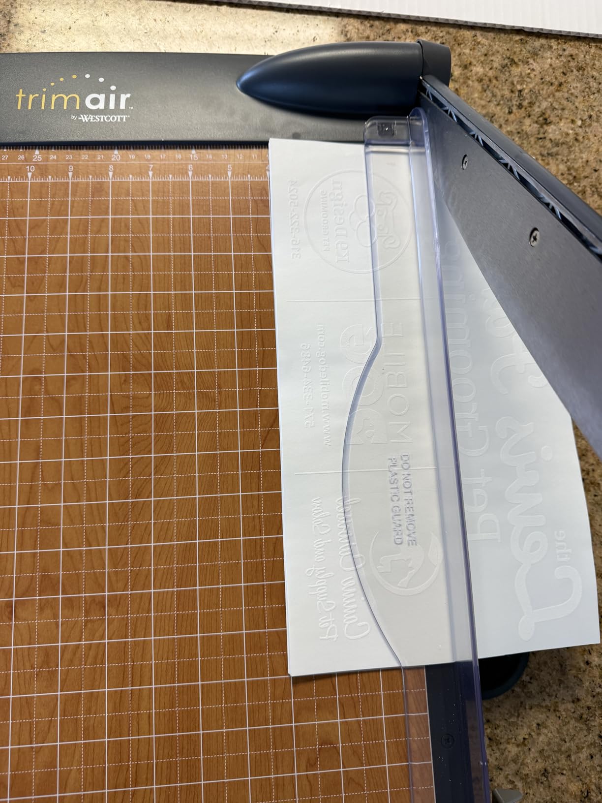 Westcott TrimAir Guillotine Paper Cutter, Paper Trimmer with Sharp and Durable Titanium-Bonded Blade, Maximum Safety Features, 18-Inch, Back to School, School Supplies, Classroom customer photo 2