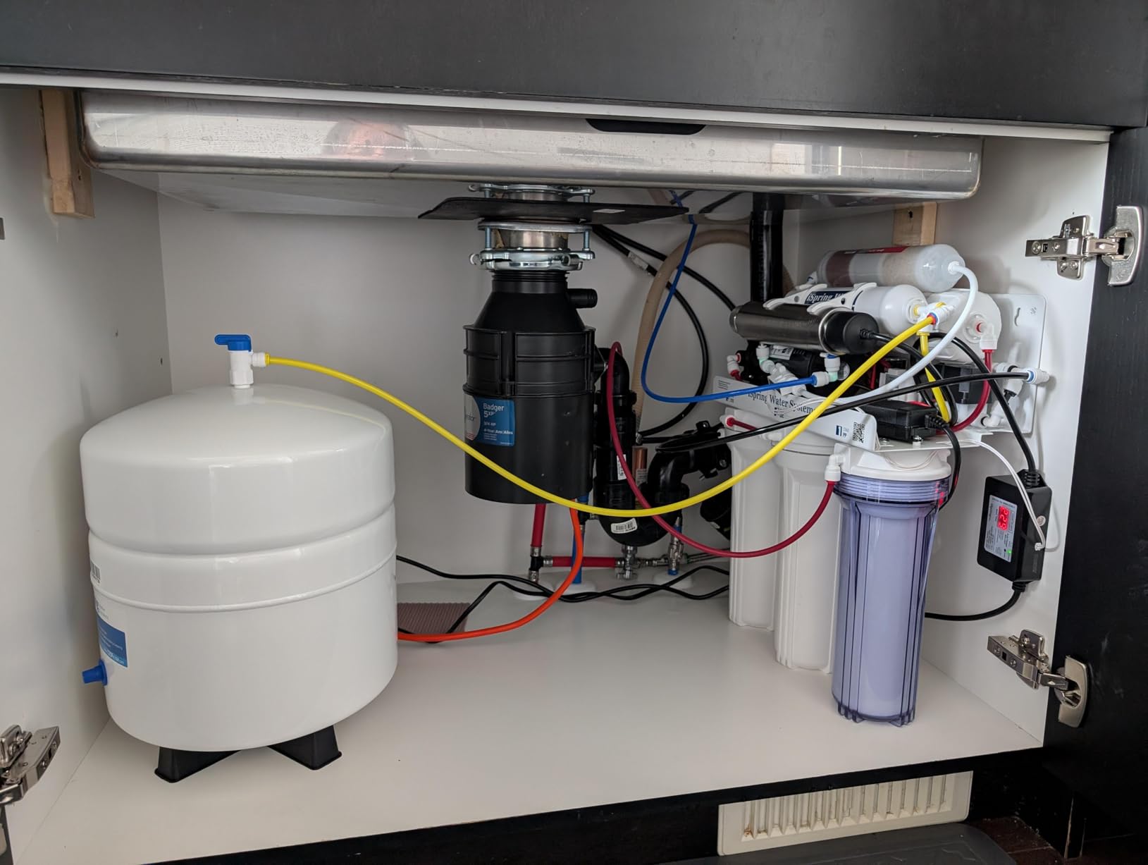 iSpring RCC1UP 6-Stage 100 GPD Under Sink Reverse Osmosis Drinking Water Filtration System with Booster Pump and UV Ultraviolet Filter, Patented Top-Mounted Faucet Design for Easy Installation customer photo 2