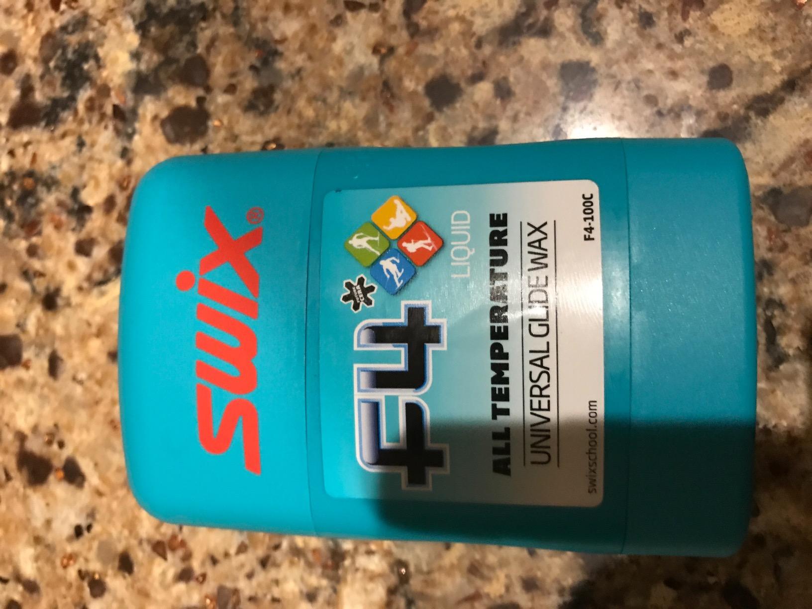 Swix F4 All-Temperature Universal Liquid Glide Wax for Skis, Snowboards, 100ml customer photo 2