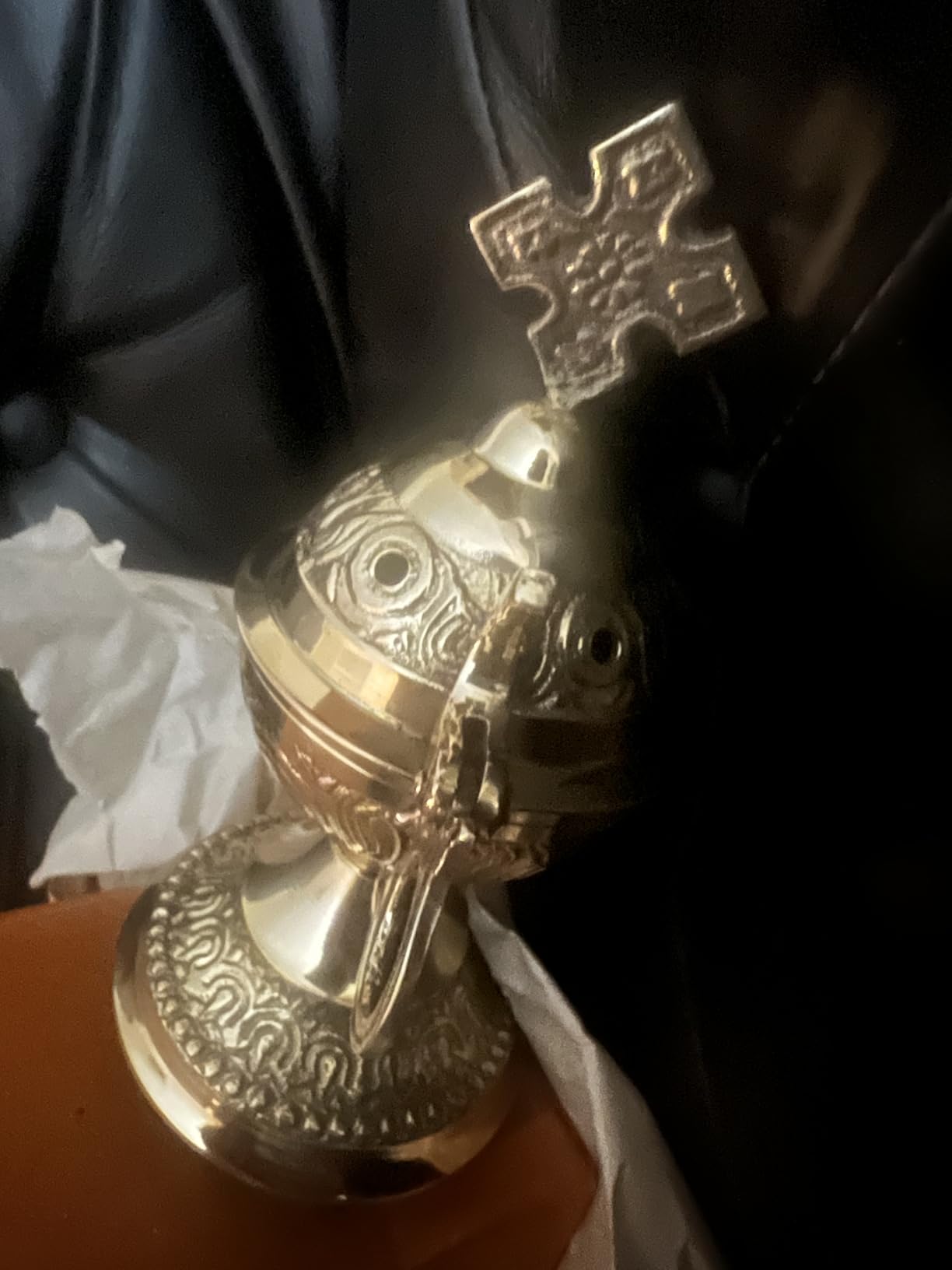 Christian Byzantine Orthodox Greek Censer Incense Burner Liturgy (4886b) customer photo 1