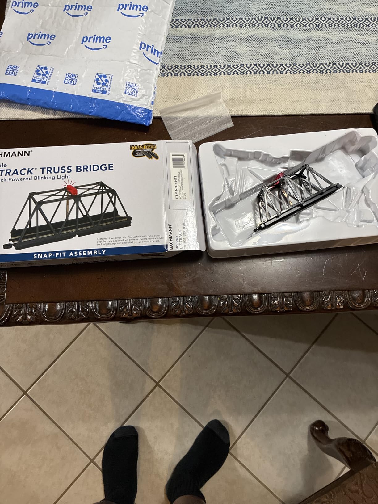 Bachmann Trains E-Z TRACK TRUSS BRIDGE with BLINKING LIGHT- HO Scale customer photo 2