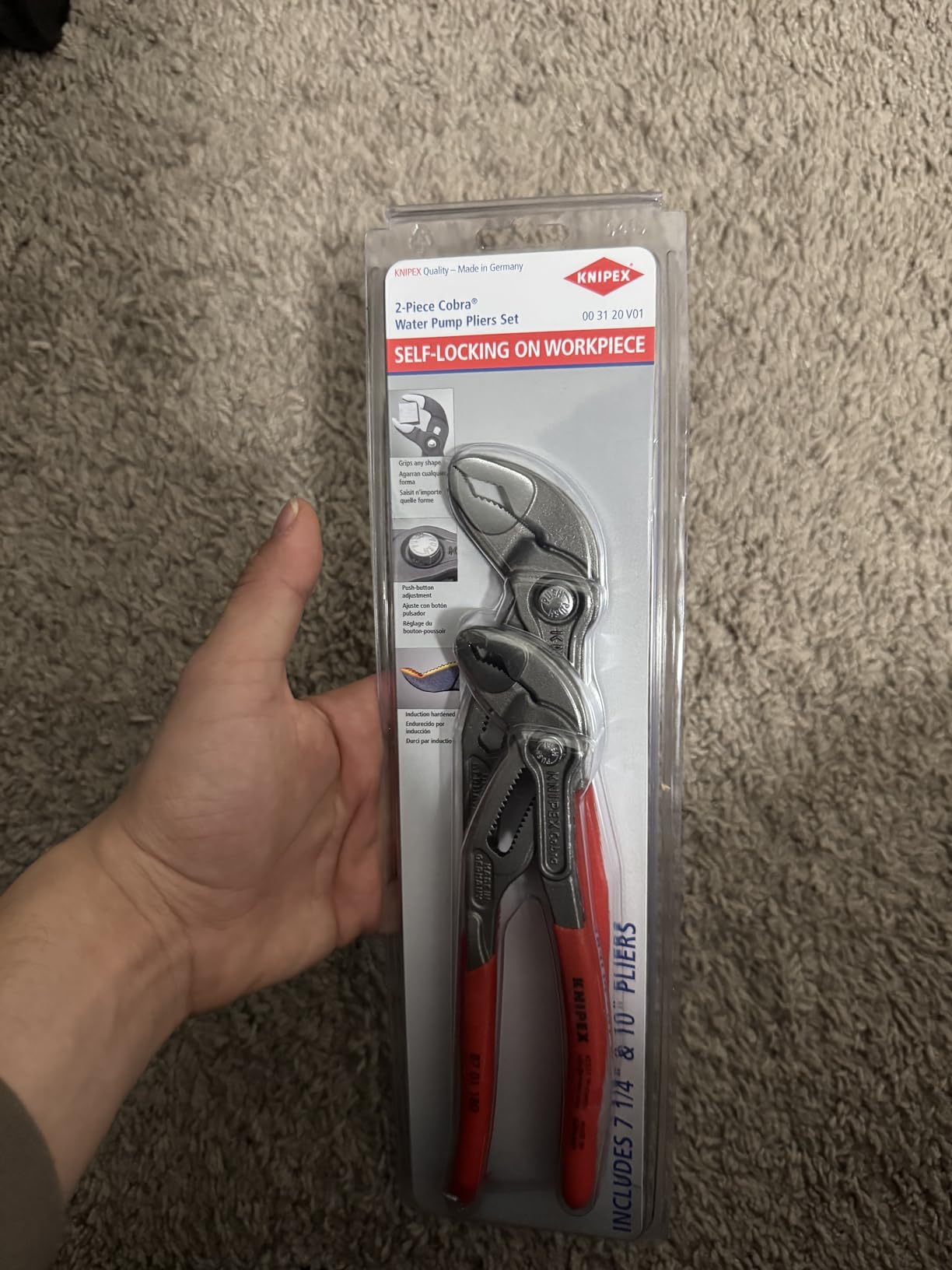 Knipex 00 31 20 V01 US Cobra Pliers Set (2 Piece) customer photo 1