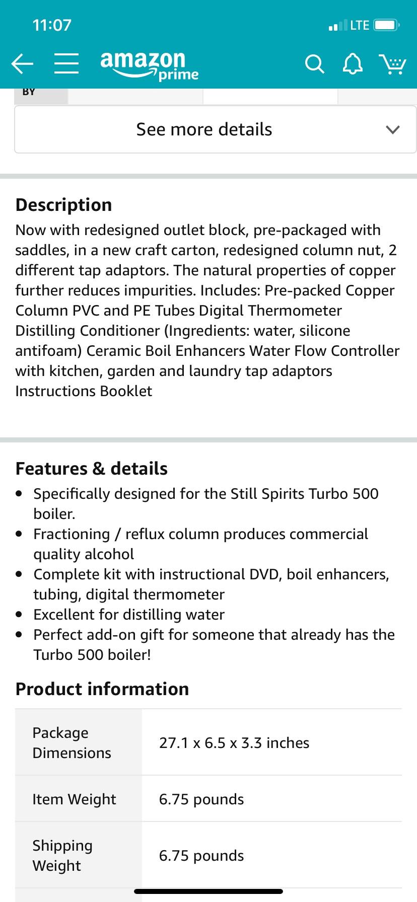 Still Spirits Alchemist Distilling Series Artisan Turbo 500 Copper Reflux Condenser customer photo 2