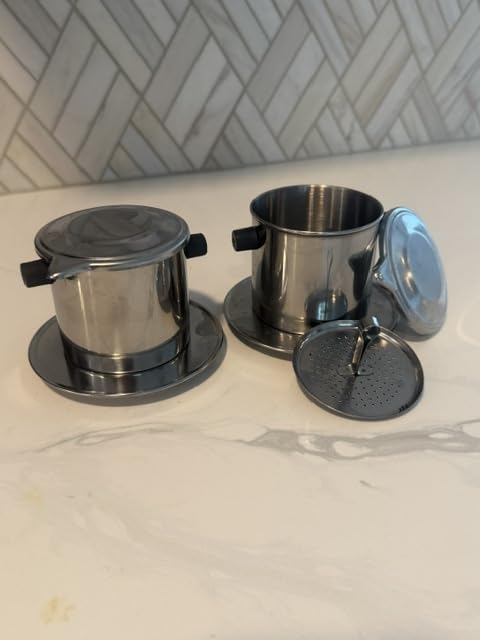 Vietnamese Coffee Filter Set, 8oz Gravity Insert - Amazon's Choice customer photo 1
