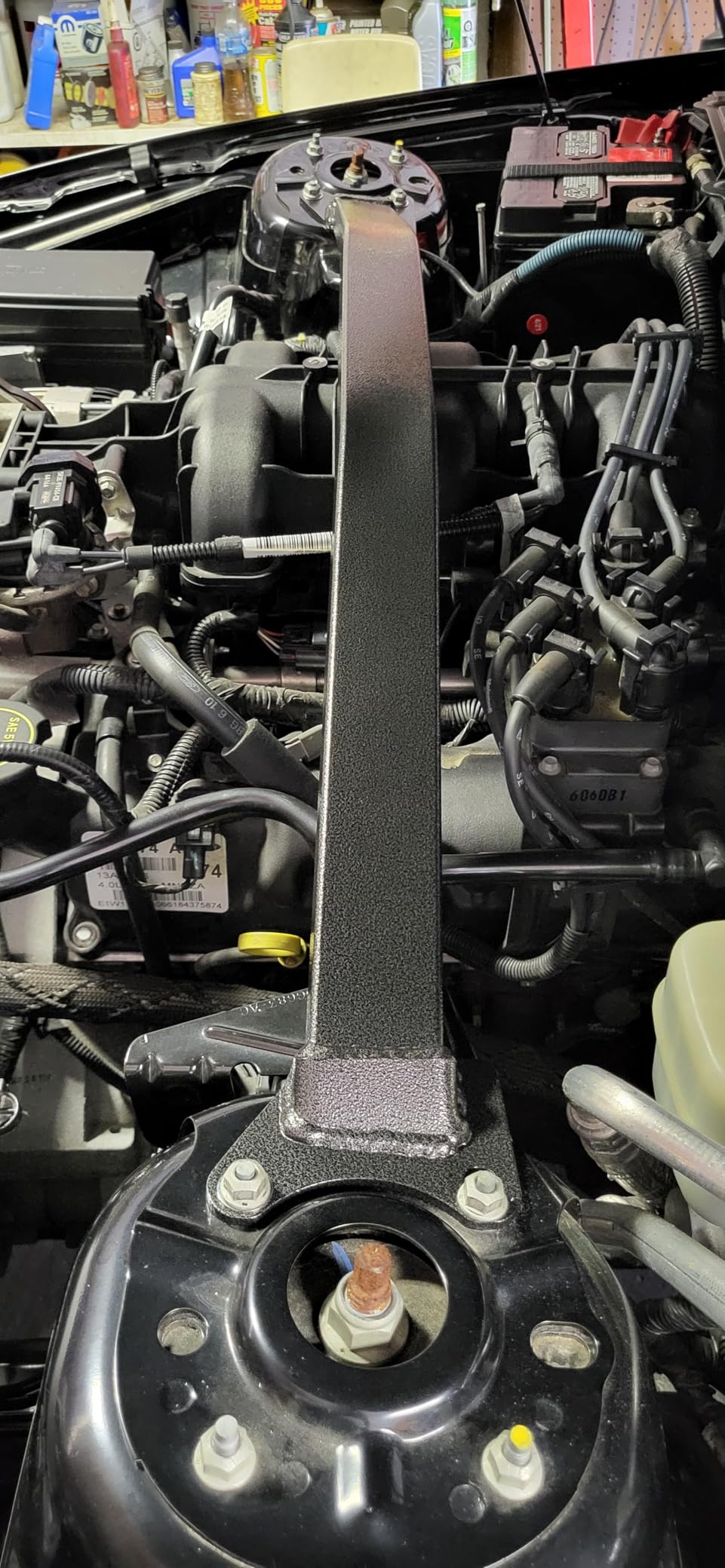 BMR Suspension STB011H Mustang Strut Tower Brace V-8 with Plenum (05-14) customer photo 2