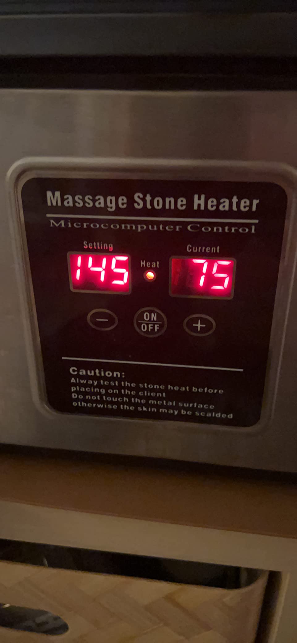 Master Massage 18 Quart LED Hot Stone Warmer with Digital Display - Stainless Steel Hot Stone Heater Portable - Massage Stone Heating Device customer photo 2