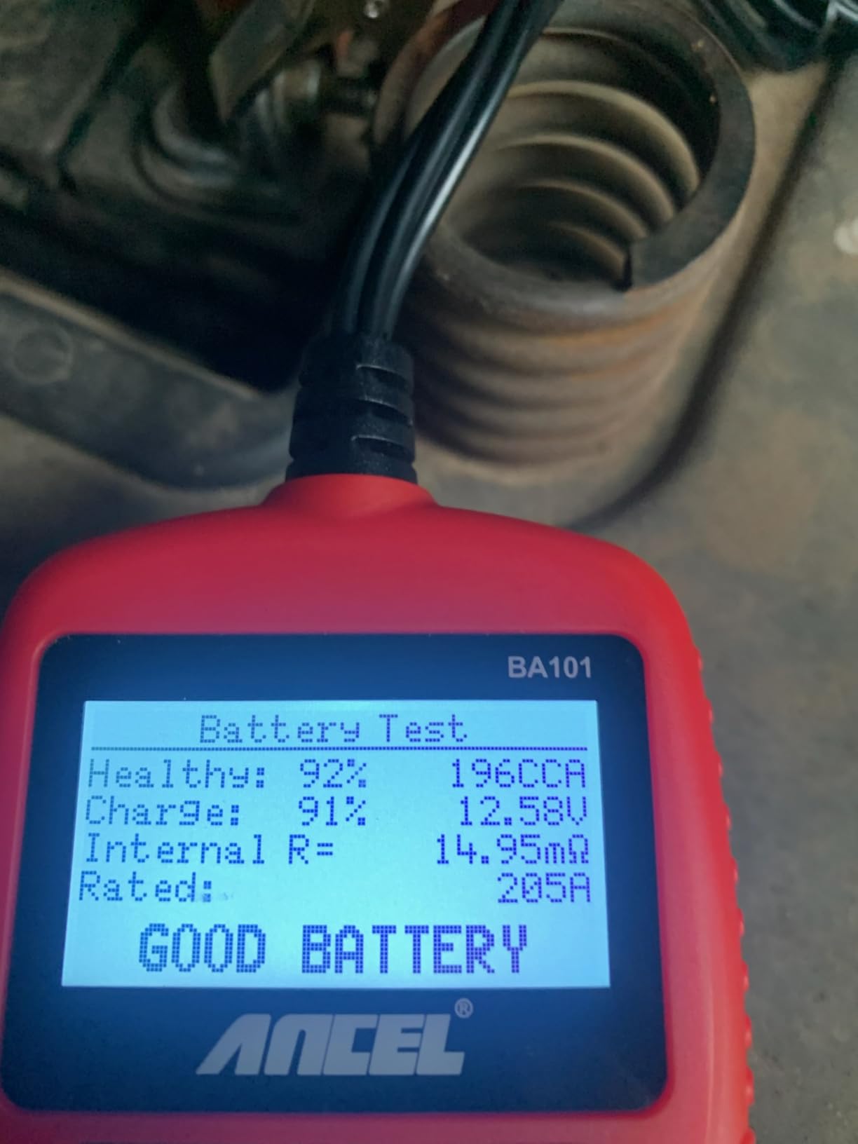ANCEL BA101 Car Battery Tester, 12V Digital Automotive Alternator Meter Diagnostic Tool, 100-2000 CCA Load Capacity customer photo 1