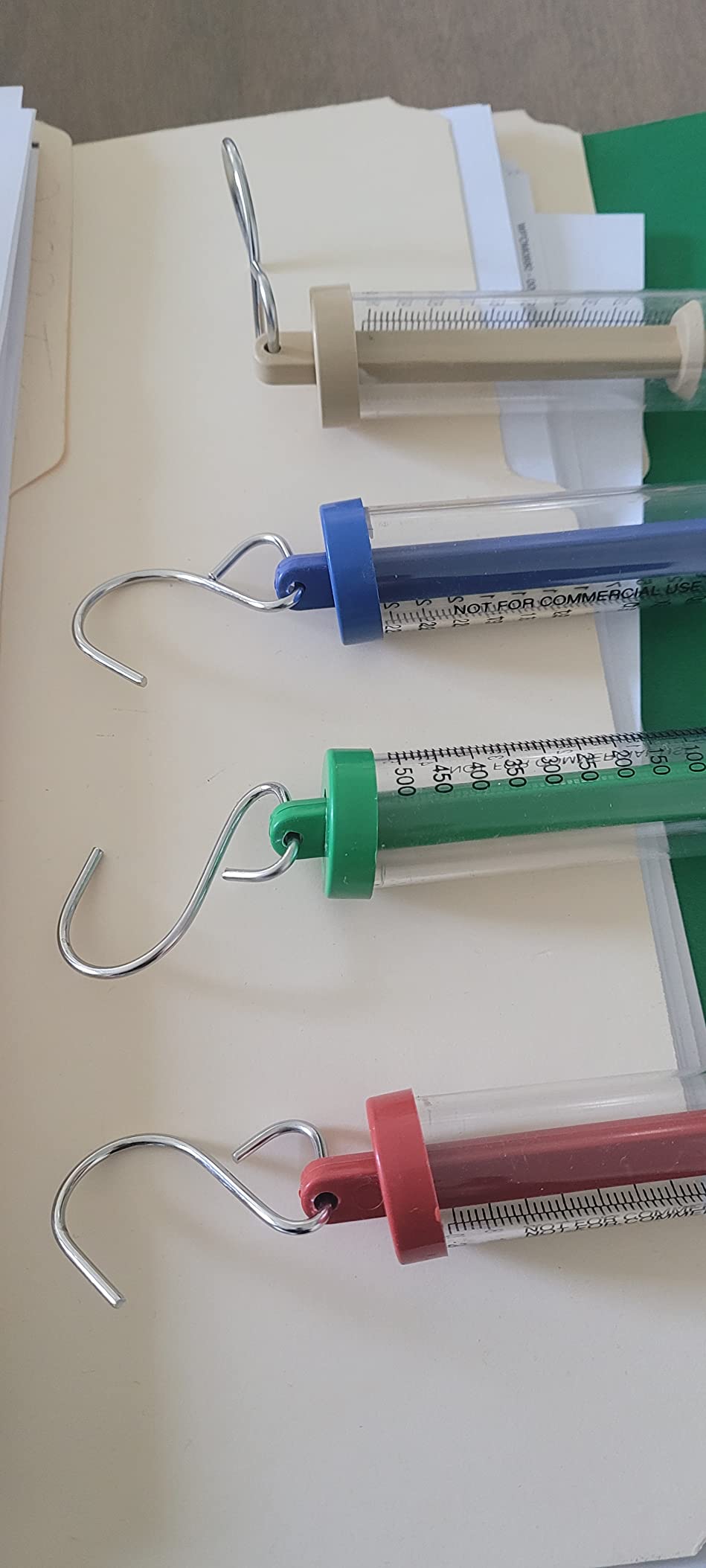 Sciencent Set of 6 Spring Balance Hanging Spring Scale Set customer photo 1