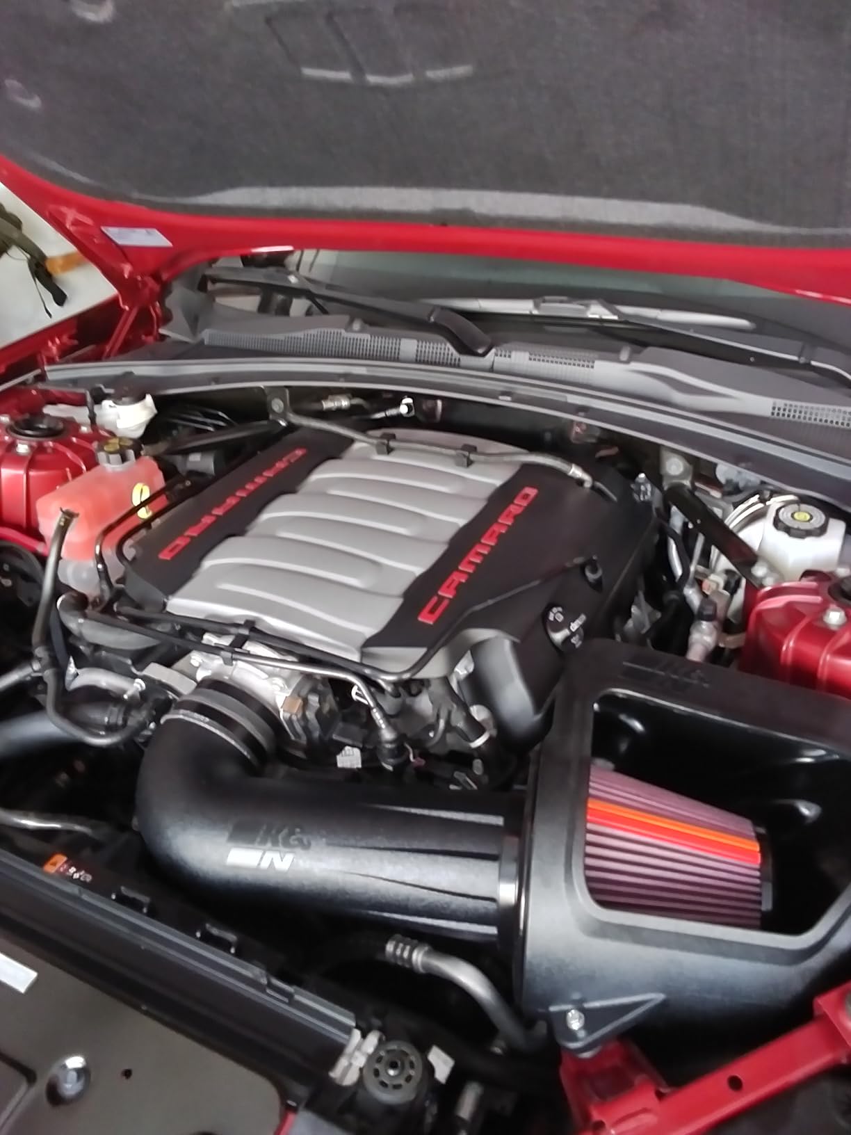 K&N Cold Air Intake System: High-Flow Air Filter, Increase Performance & Acceleration: Compatible with 2016-2024 CHEVROLET: Camaro SS, 63-3092 customer photo 1