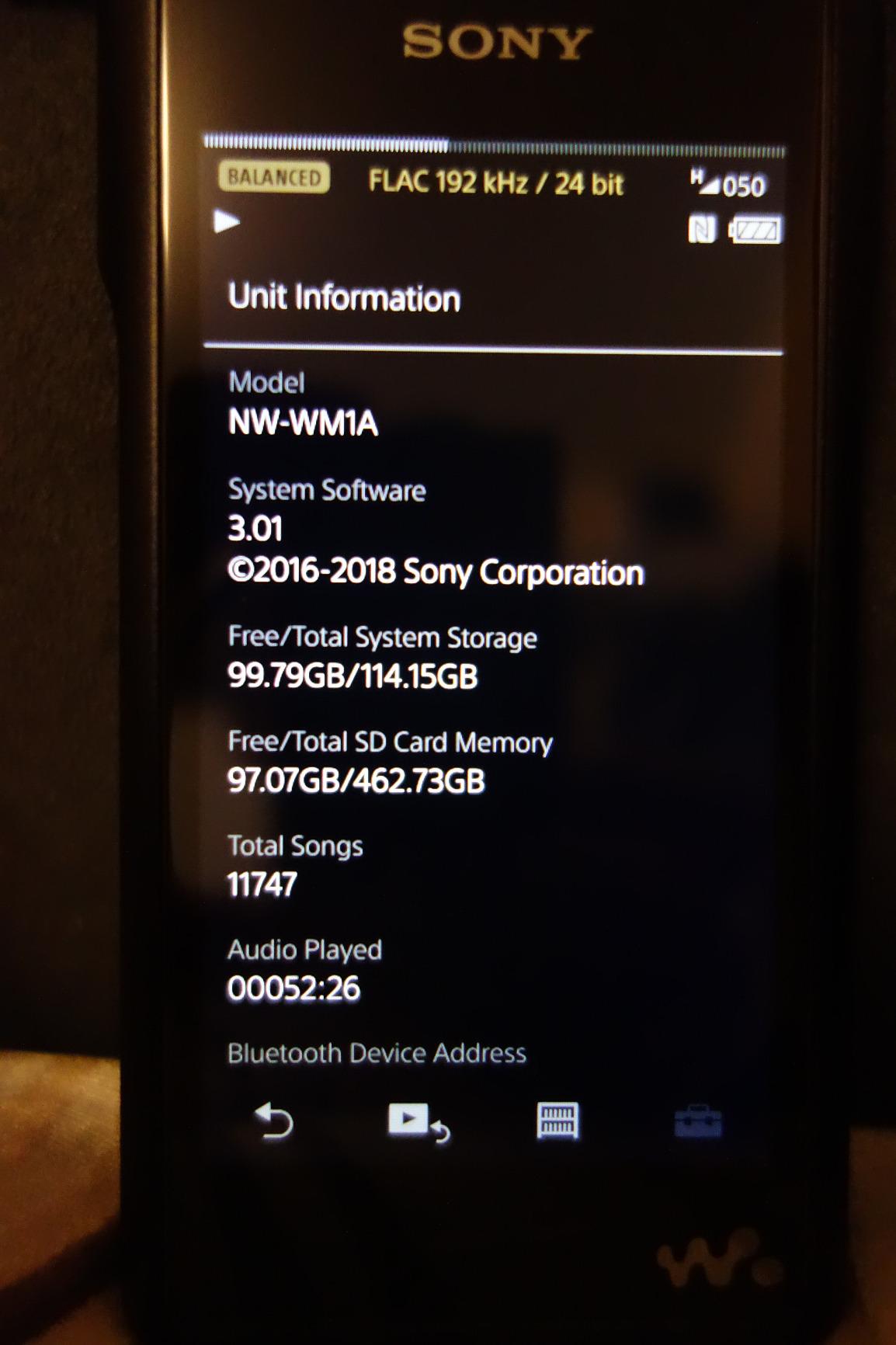 Sony NW-WM1A 128GB Premium Walkman - Digital Music Player with Hi-Res Audio, Black customer photo 3