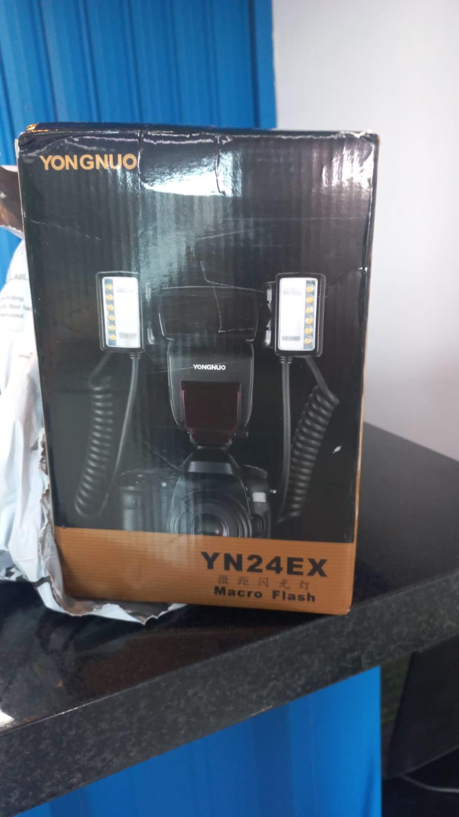 YONGNUO YN24EX TTL Macro Ring Flash LED Macro Flash Speedlite, with 2pcs Flash Head and 4pcs Adapter Rings for Canon customer photo 1