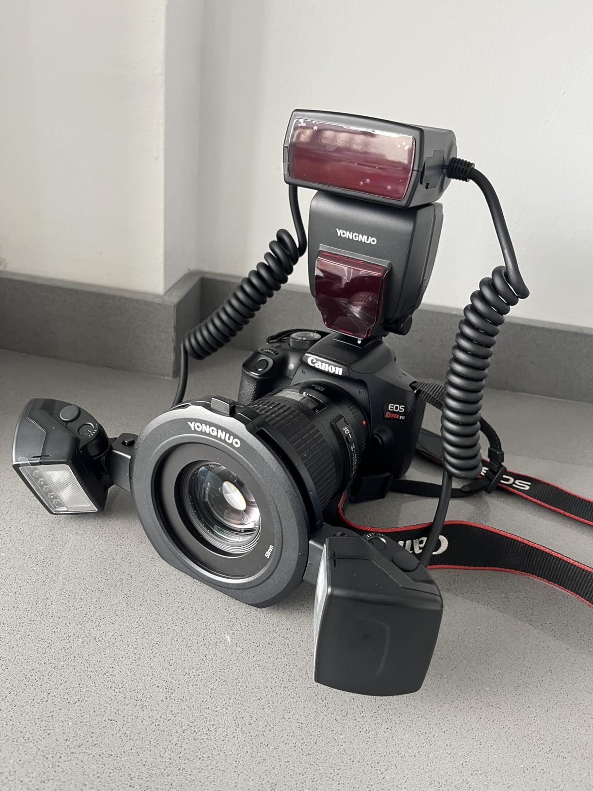 YONGNUO YN24EX TTL Macro Ring Flash LED Macro Flash Speedlite, with 2pcs Flash Head and 4pcs Adapter Rings for Canon customer photo 2