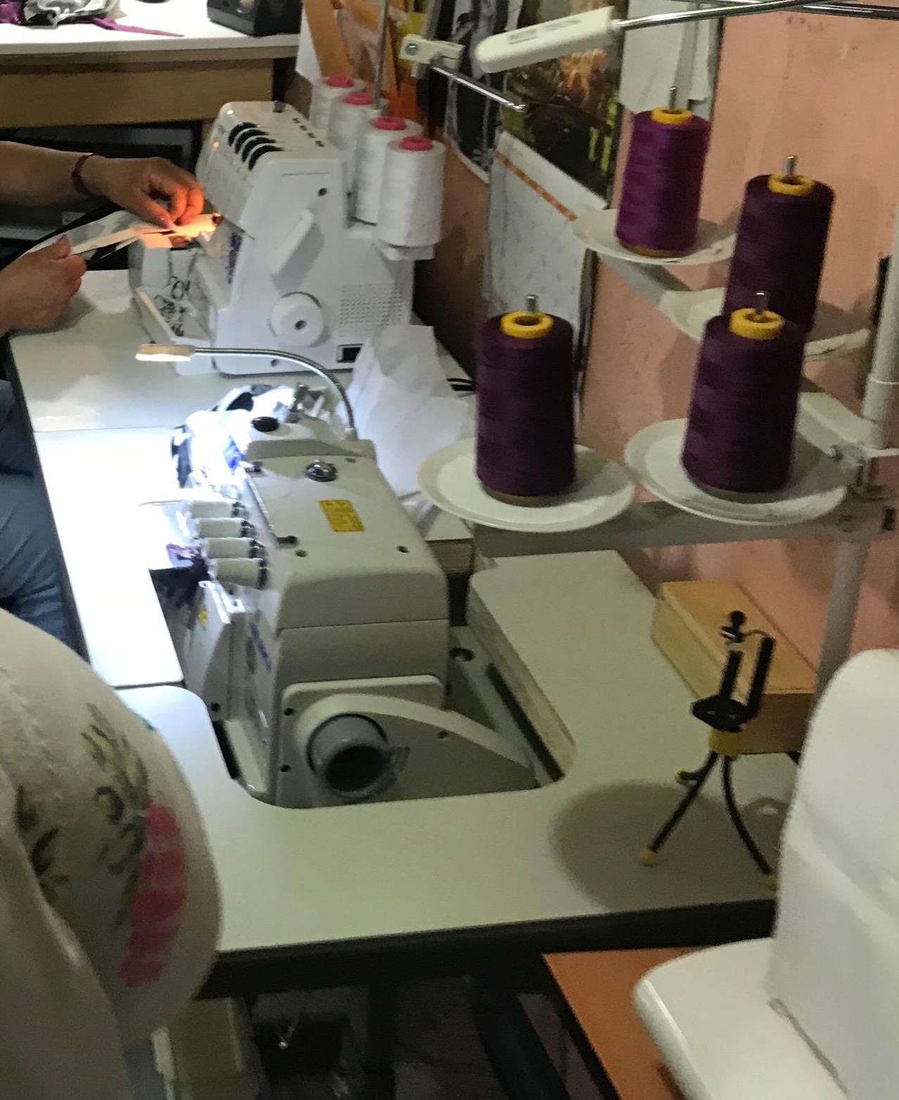 Juki Industrial 4-Thread Overlock Sewing Machine, K.D Table & Servo Motor with LED Sewing Light customer photo 1