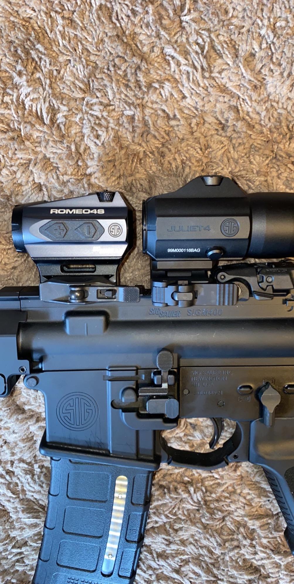 SIG SAUER JULIET4 4X Magnifier - Durable Compact Waterproof Adjustable Quick Release PowerCam / M1913 Picatinny Red Dot Sight Magnifier customer photo 1