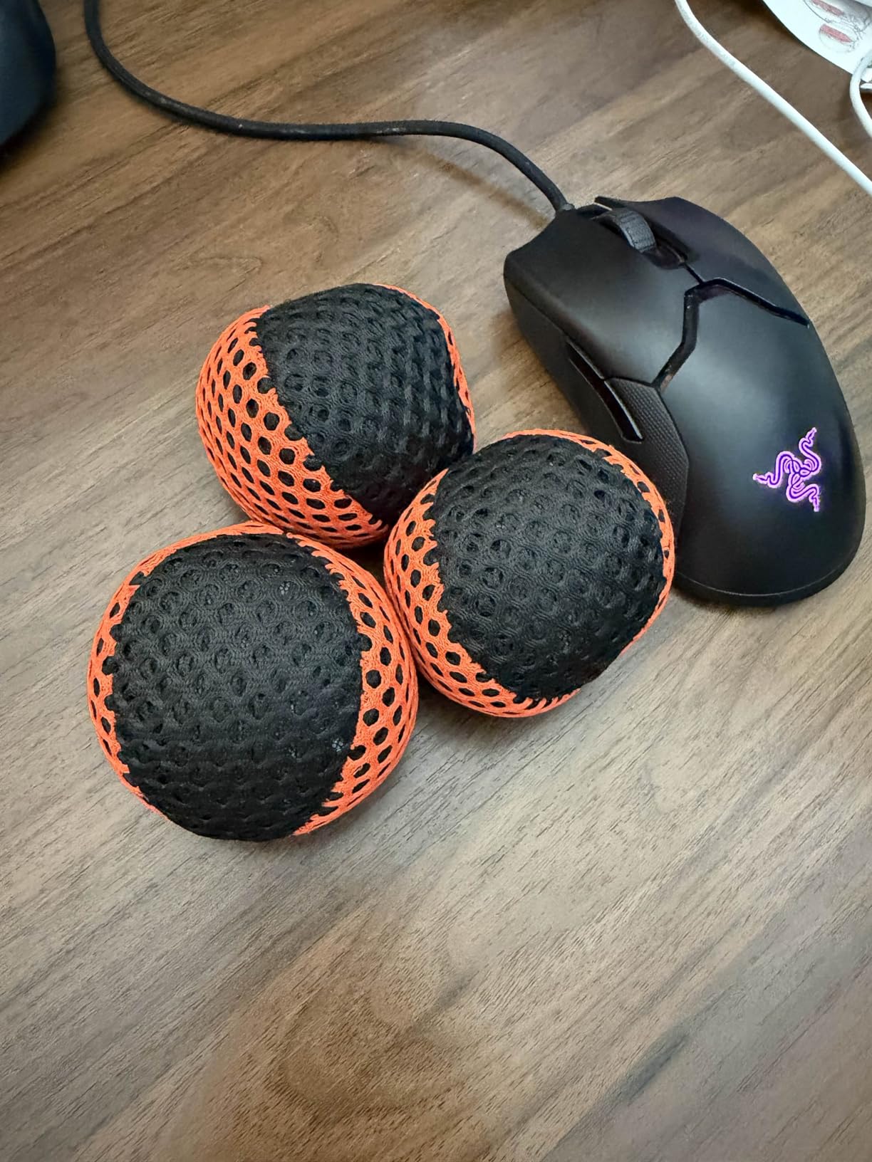 speevers Juggling Balls for Beginners and Professionals Set of 3, Juggling Bean Bags 14 Colors Available, 2 Layers of Net and Carry Case, Original Xballs Juggling Balls (Black - White, 4.2 oz) customer photo 2