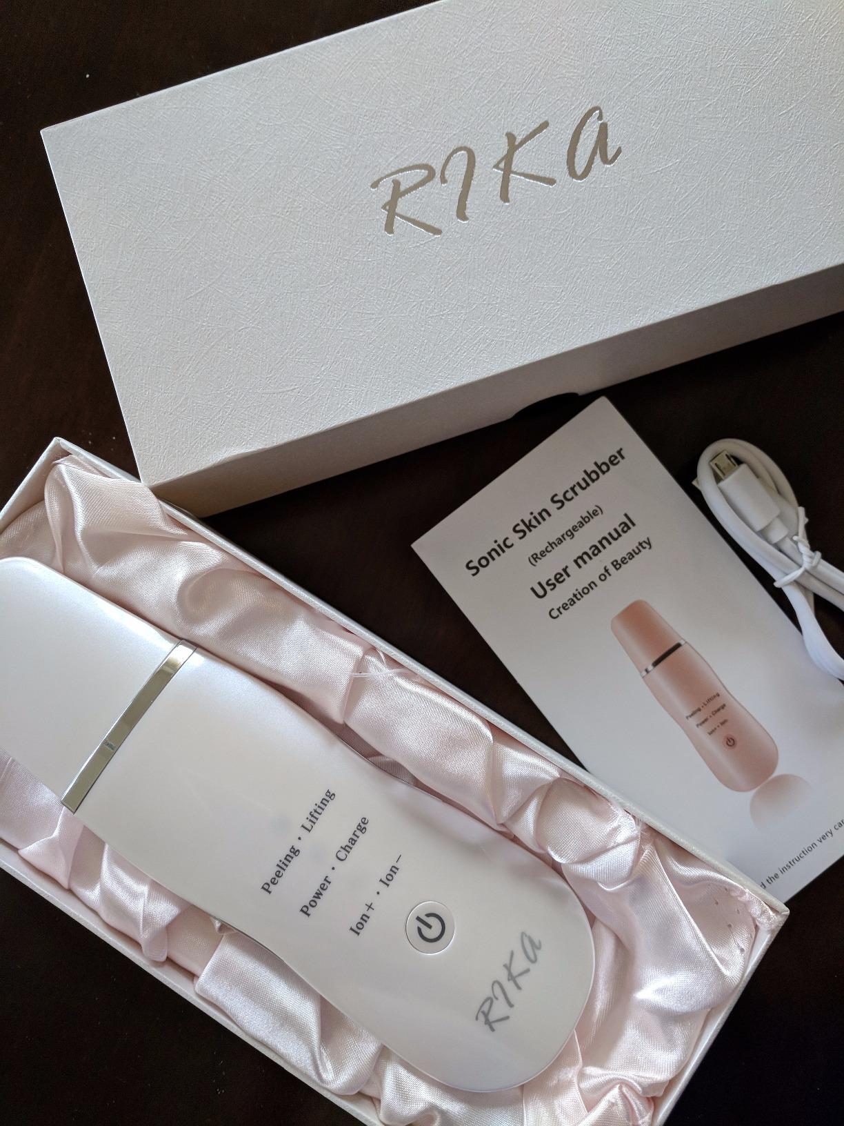 Rika Skin Care Tools, Skin Scrubber Waterproof Facial Spatula, Blackhead Removal Tools, Pore Cleaner with 4 Modes, Pore Scrubber for Deep Cleansing, Face Exfoliator Scrubber for Women Men customer photo 1
