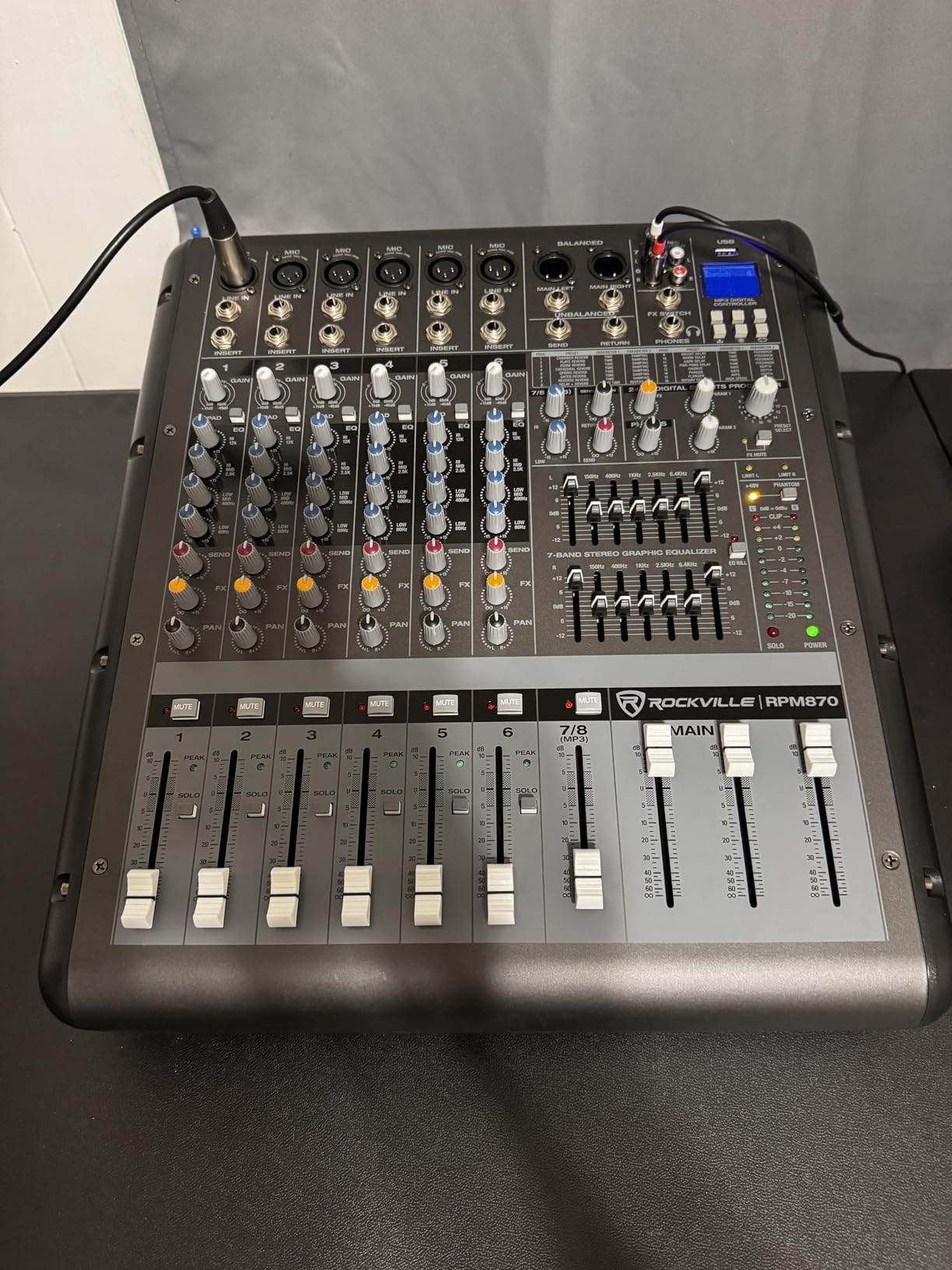 Rockville RPM870 8-Channel 6000W Powered Mixer with USB Bluetooth FX customer photo 1