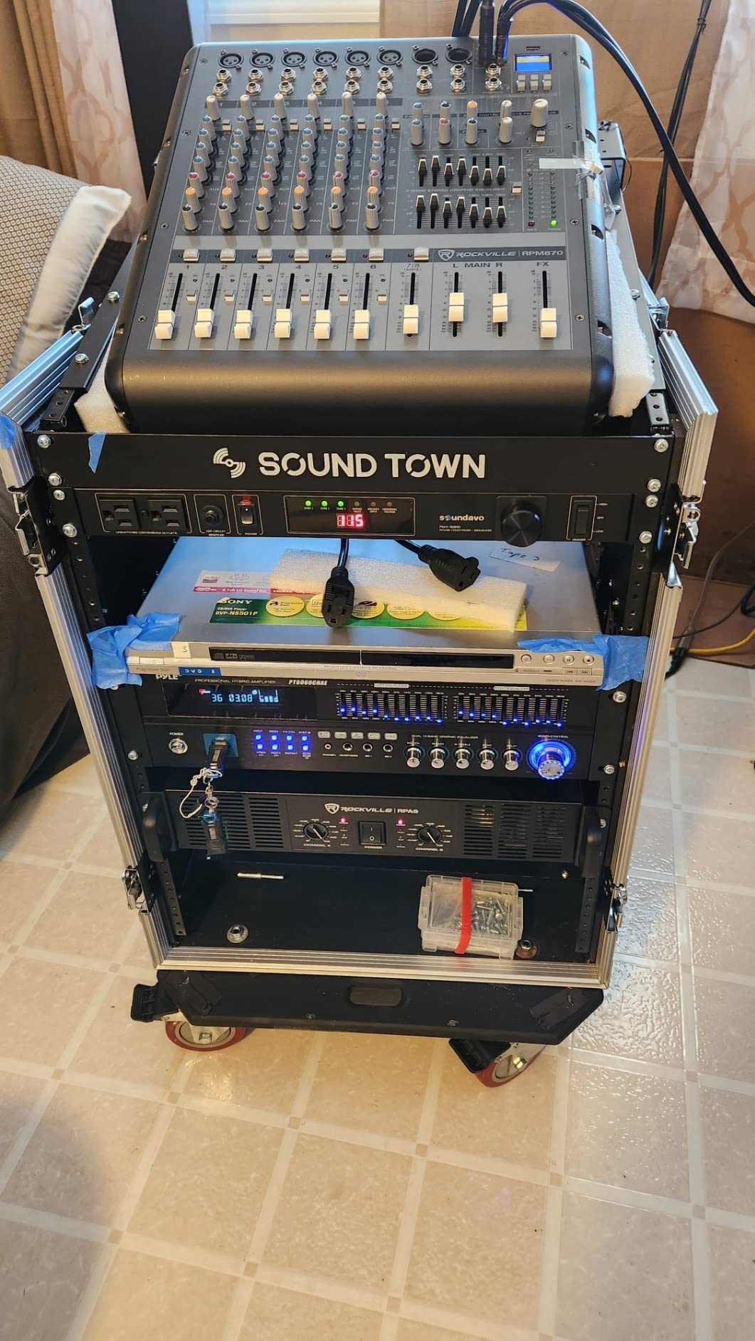 Rockville RPM870 8-Channel 6000W Powered Mixer with USB Bluetooth FX customer photo 2