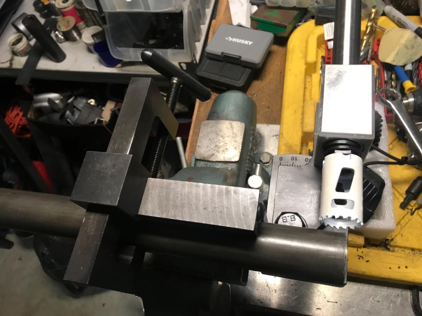 Pipe Notcher Industrial Professional Pipe & Tube Notcher Punch and Press Tool for 0-50 Degree Angle, Heavy Duty: Handles 3/4 Inch - 3 Inch Tubing Bore Hole customer photo 2