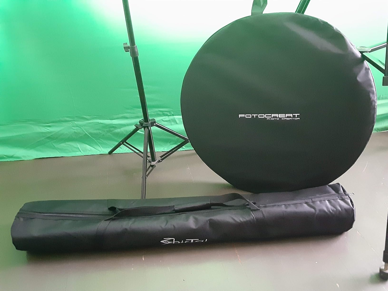 5x6.5ft Pop Up Black White Backdrop, Double-Sided Collapsible Portable Background with Carry Bag for Photography, Live Streaming customer photo 2