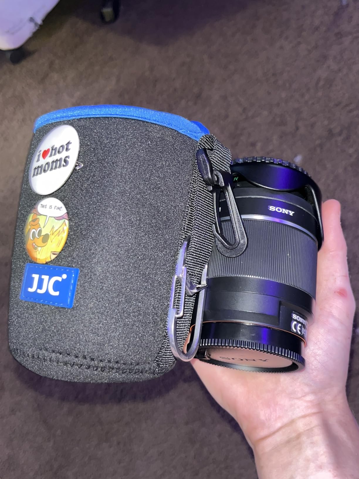 JJC Drawstring Neoprene Camera Lens Pouch Case, Protective Lens Bag for Mirrorless Lenses Up to 2.9 x 3.9 customer photo 2