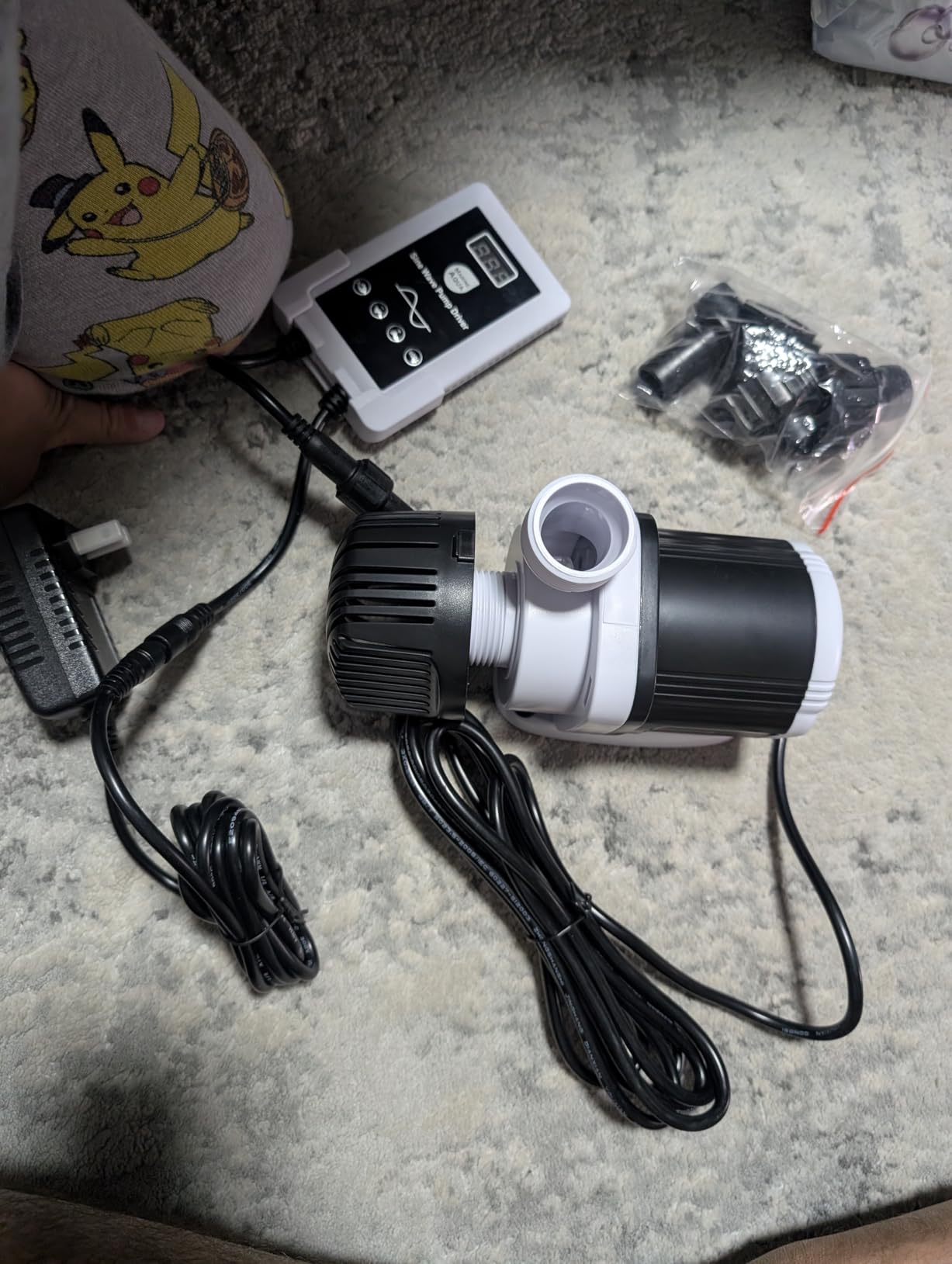 Orlushy DC-4000 Silent Swirl Controllable DC aquarium Pump 25W 1050GPH-marine wavemaker return pump with sine wave Controller for salt/Freshwater coral reef fish tank sump Circulation customer photo 2