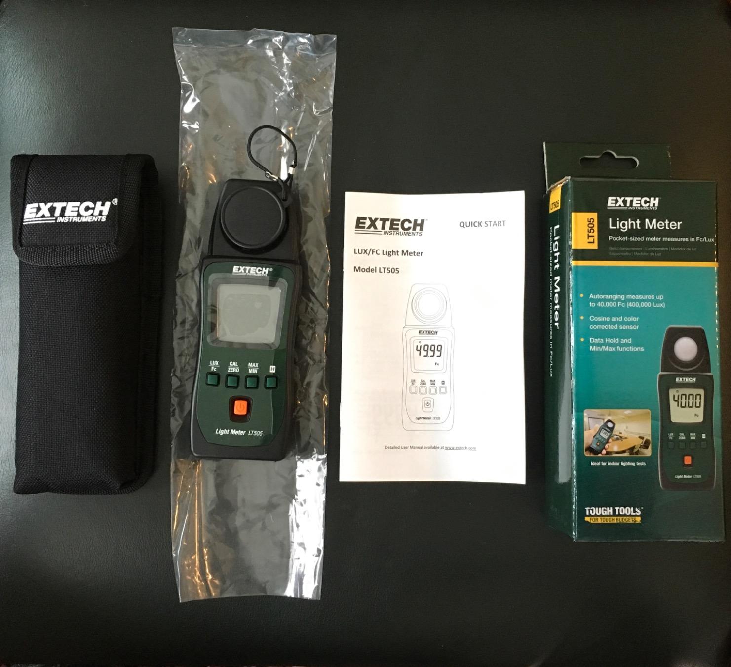 Extech LT505 Pocket Light Meter - Compact Lux & Foot-Candle Meter, Measures Ambient Light for Photography, HVAC, Workplace, and Industrial Applications customer photo 1