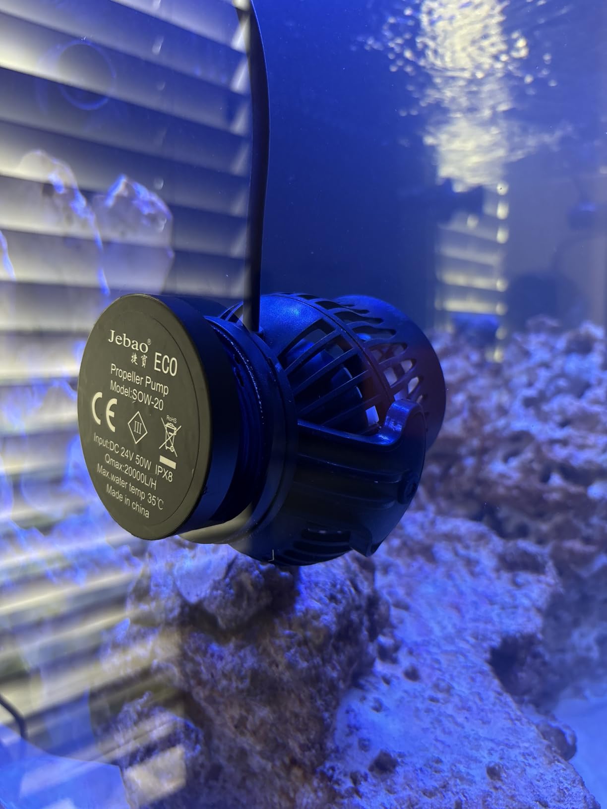 Jebao SOW Wave Maker Flow Pump with Controller for Marine Reef Aquarium (SOW-15) customer photo 2