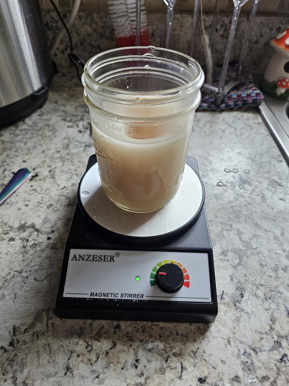 Magnetic Stirrer Magnetic Stir Plate 3000RPM Lab Stirrers with Stir Bar Max Stirring Capacity 3000mL Magnetic Mixer (No Heating) customer photo 2