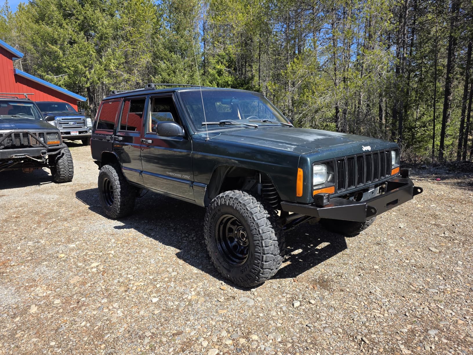 ECOTRIC DIY Front Bumper Bare Metal Kit Compatible With 1984-2001 Jeep Cherokee XJ Winch Mount Plate customer photo 1