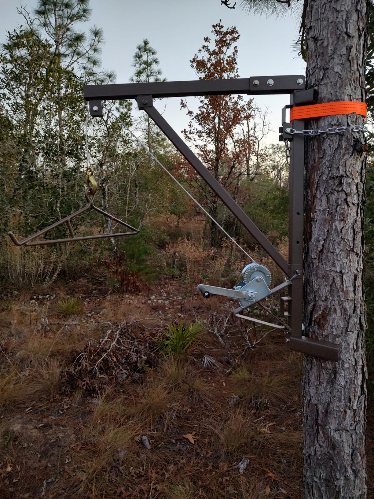 Guide Gear Tree Mounted Deer Hoist Stand for Hunting, Game Hanger for Hide Skinning, Field Dressing customer photo 2