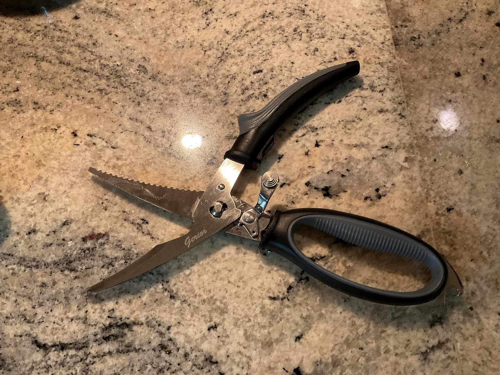 Poultry Shears - Heavy Duty Kitchen Scissors for Cutting Chicken, Poultry, Game, Bone, Meat - Chopping Food - Spring Loaded customer photo 1