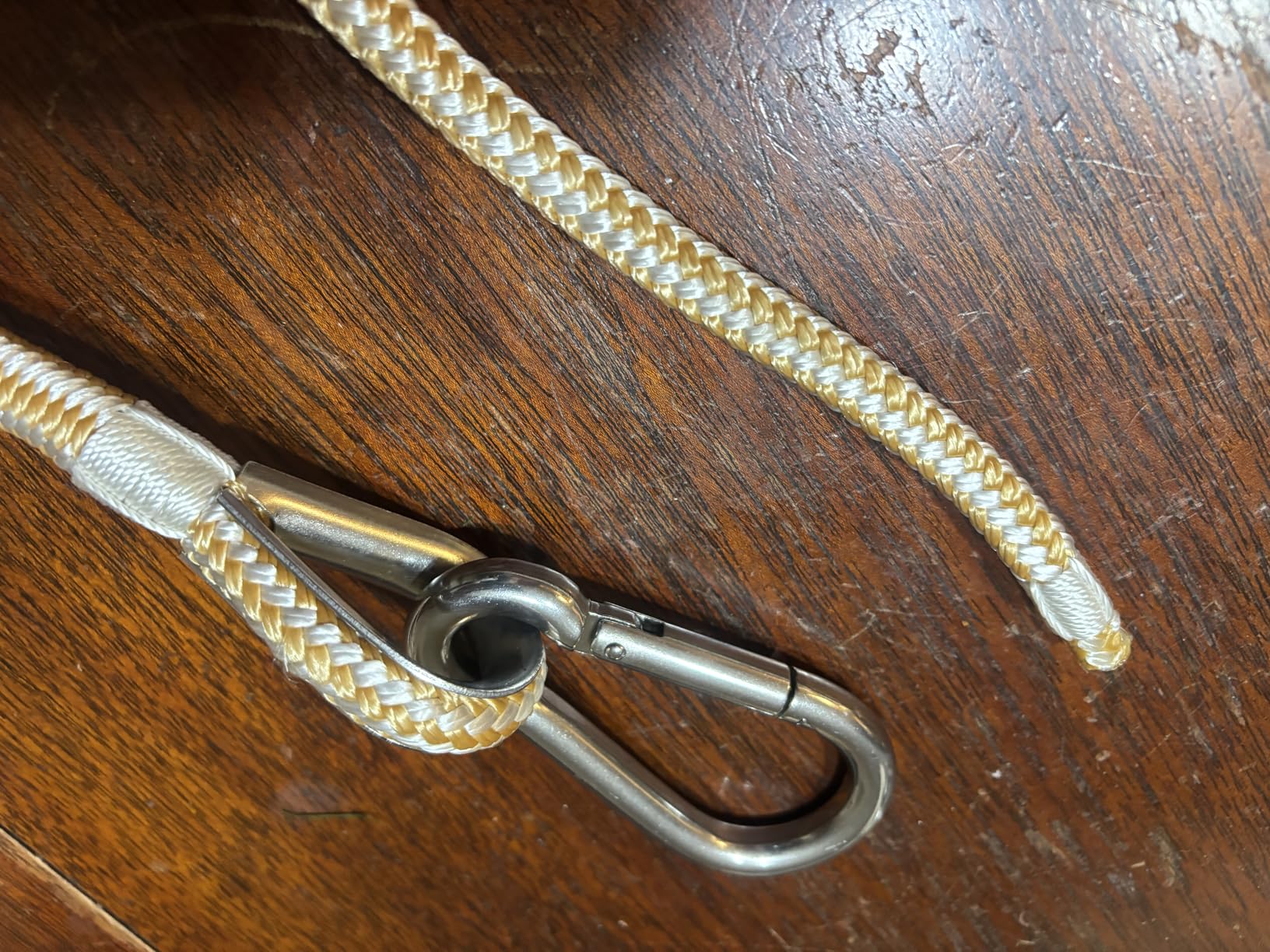 RainierSupplyCo Boat Anchor Rope - Double Braided Marine Rope Anchor Line - 100/150 / 200/300 ft Nylon Boating Line with 316 Stainless Steel Thimble and Heavy Duty Marine Grade customer photo 1