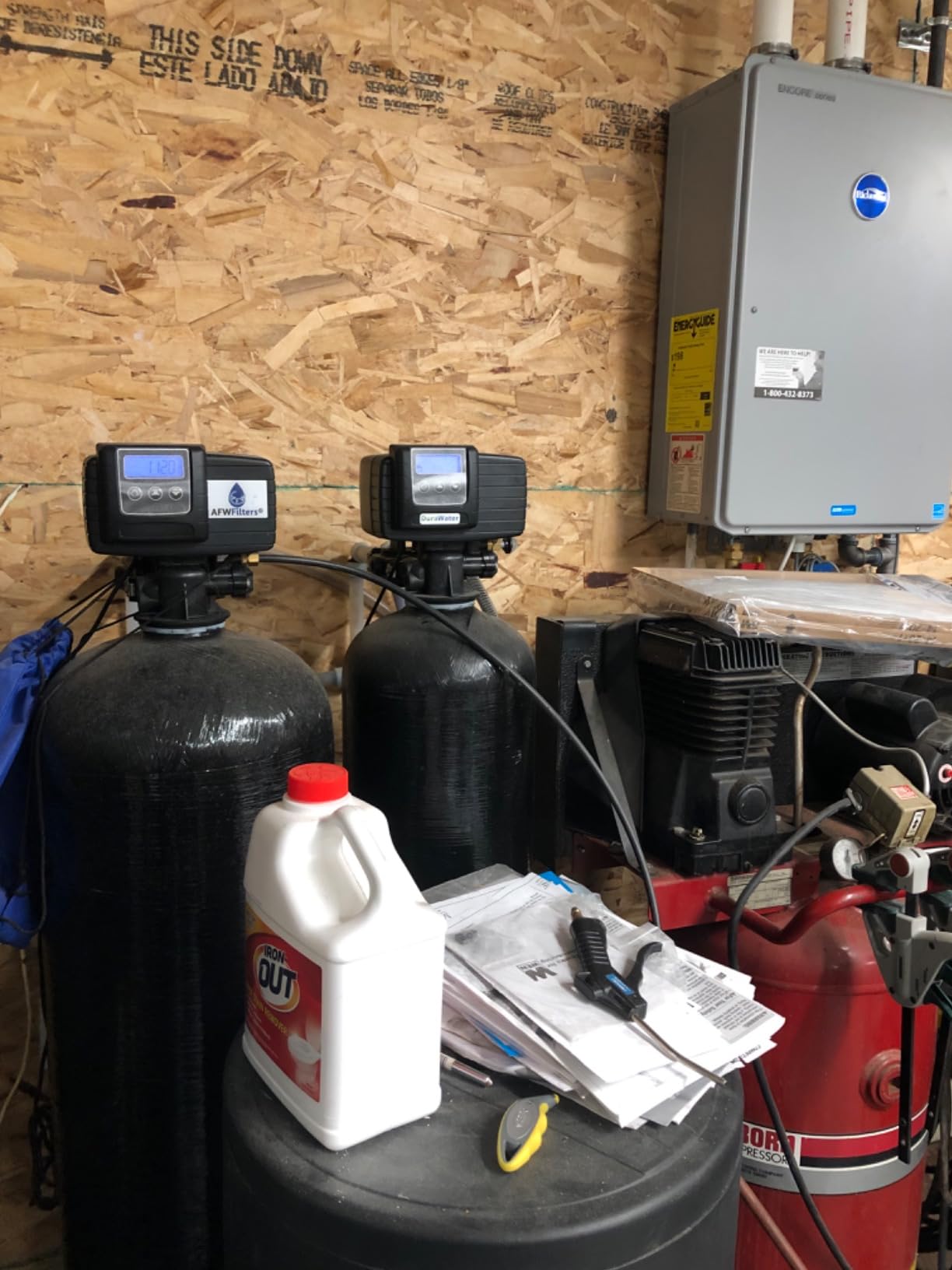 Fleck 5600 SXT Air Injection Iron Eater Filter. Removes Iron, Manganese, H2S. Black Series. 1.5 cubic ft customer photo 2
