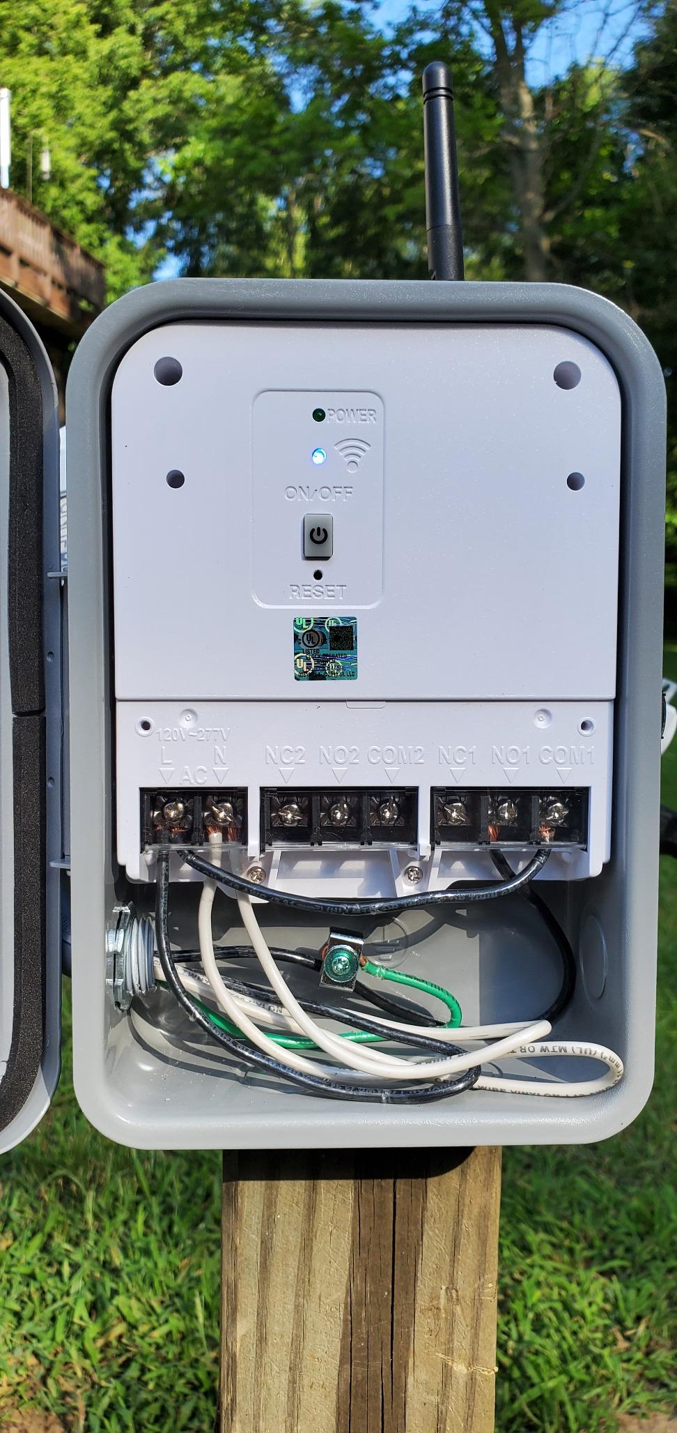 DEWENWILS Pool Pump Timer, Outdoor Smart Wi-Fi Box, Heavy Duty 40A 120-277 VAC 2HP Wireless Controller customer photo 2