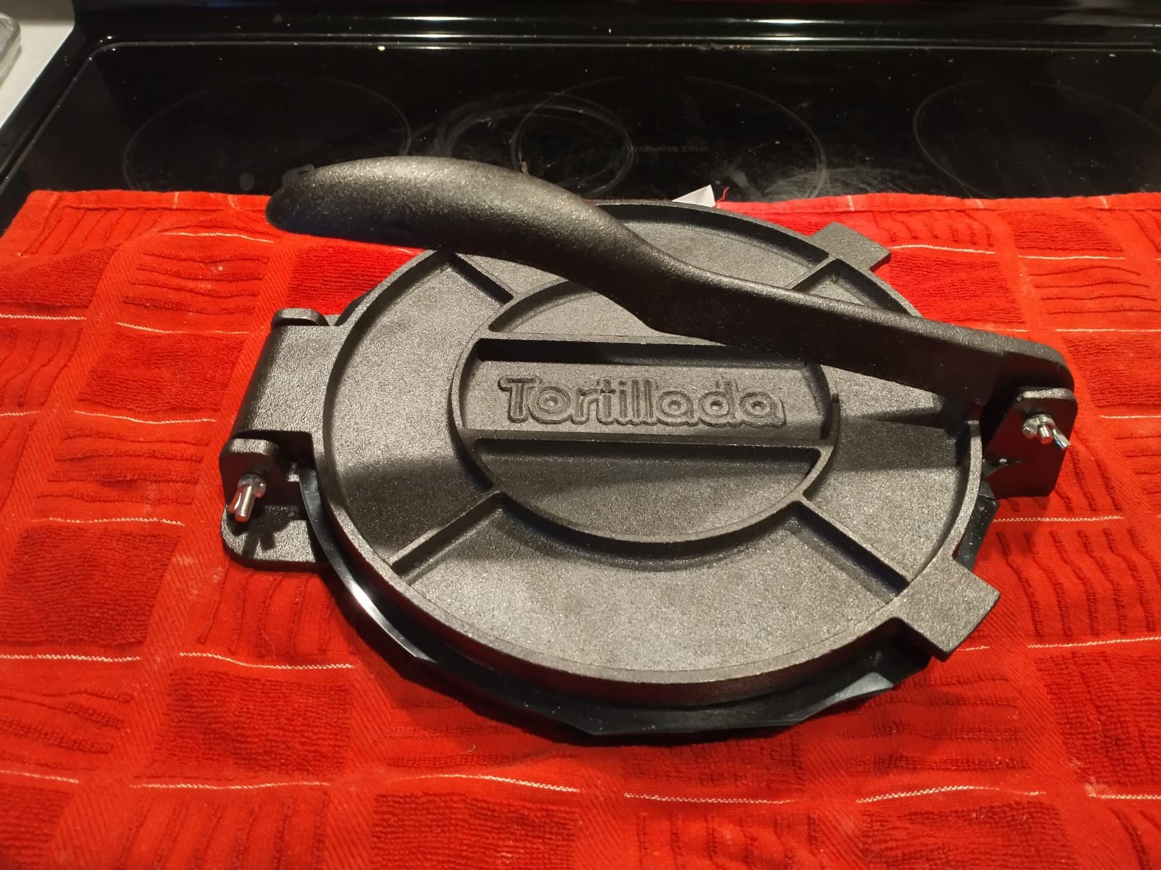 Tortillada - Premium Tortilla Press Cast Iron with Recipes E-Book (10 Inch) customer photo 2